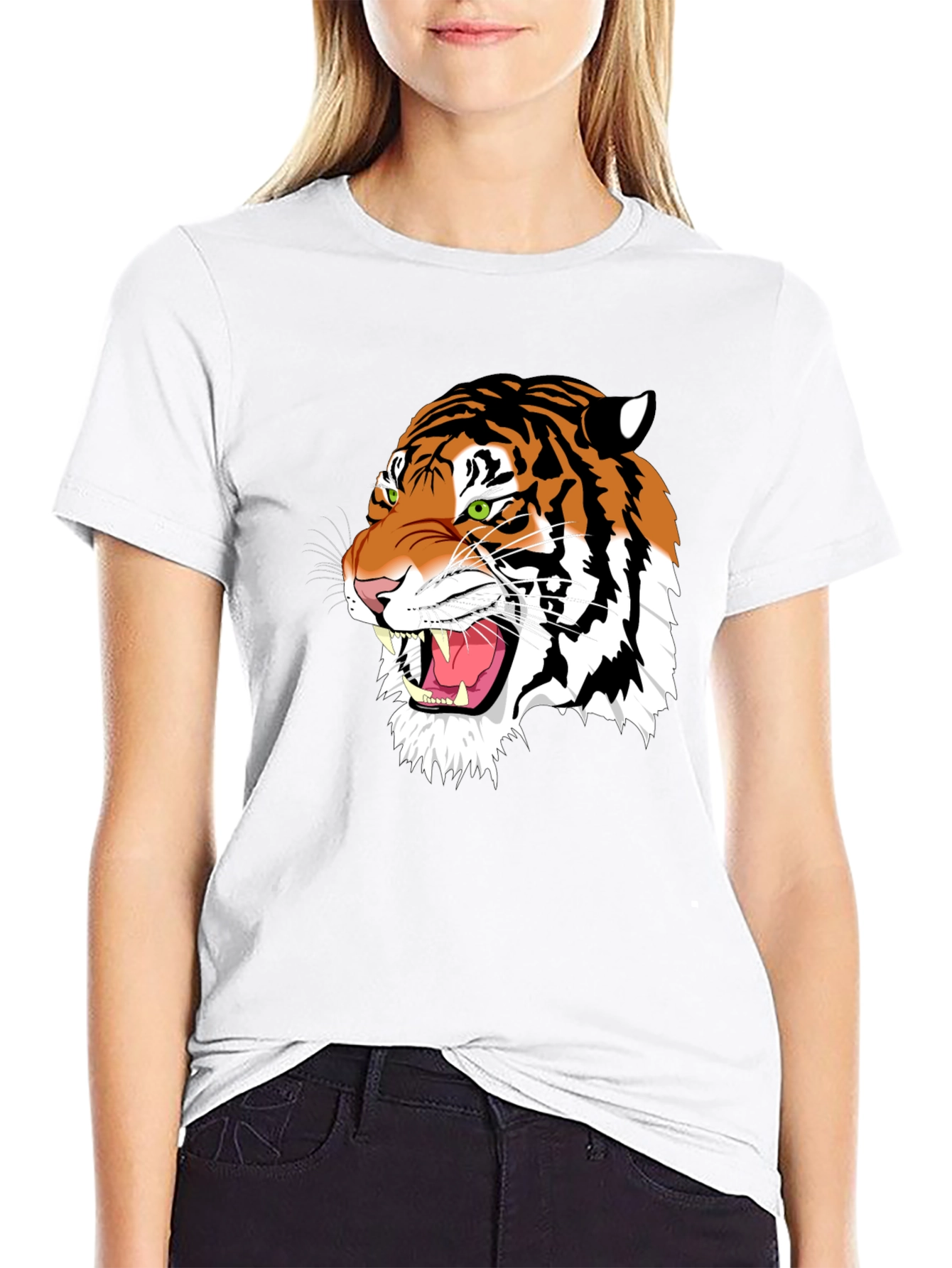 Tiger Graphic Tee - Black