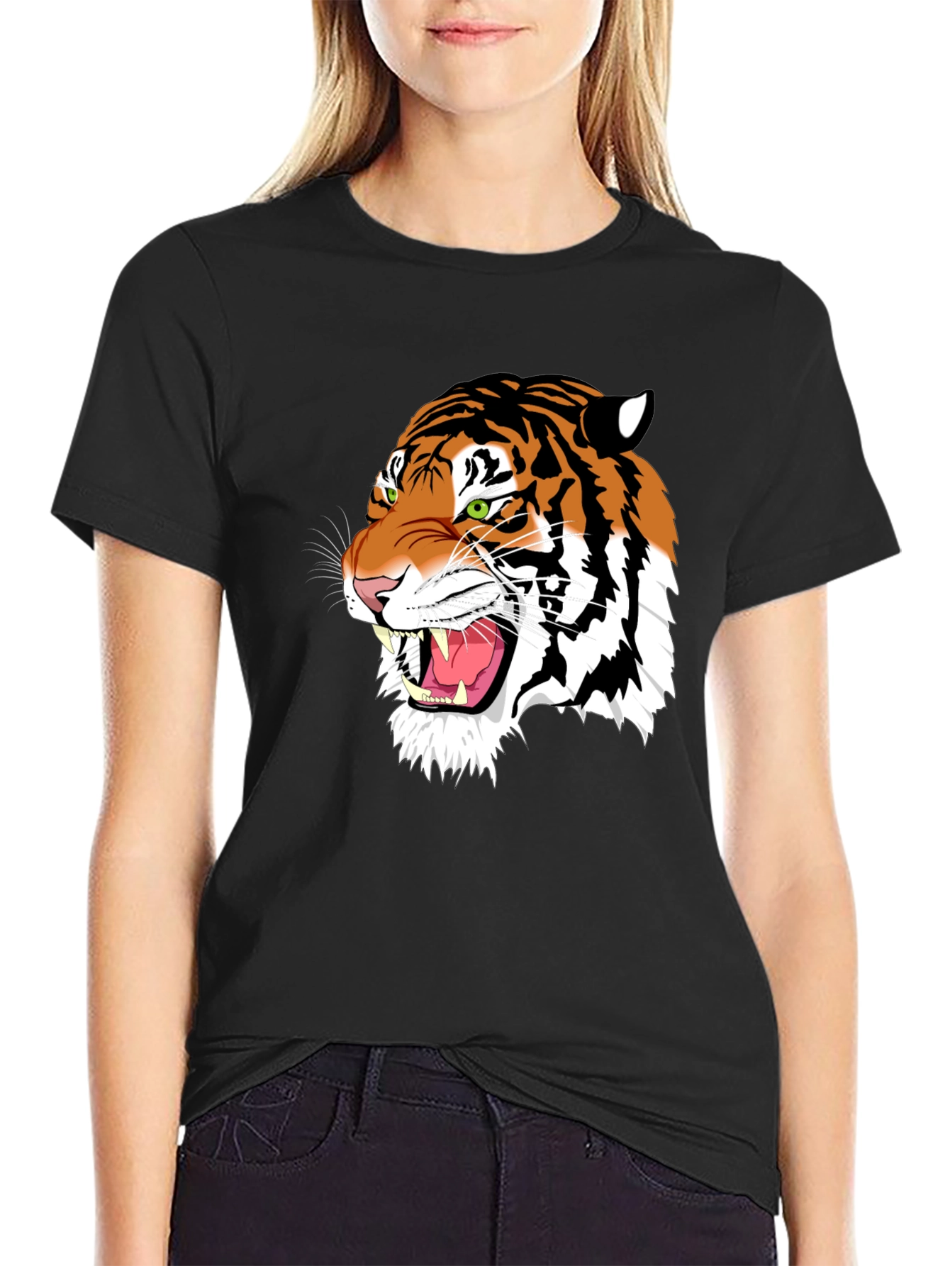 Tiger Graphic Tee - Black