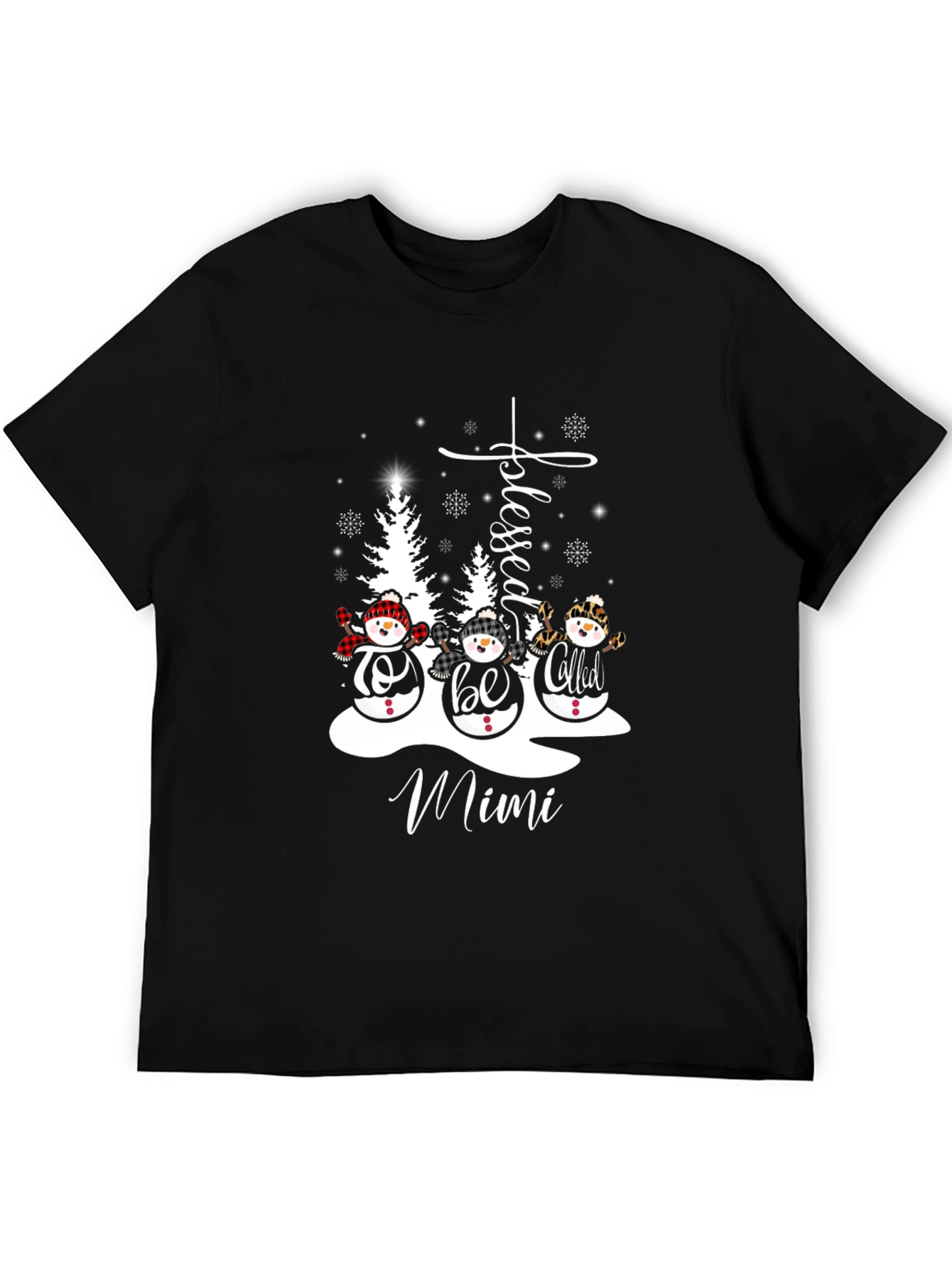 Blessed Mimi Snowman Graphic Tee