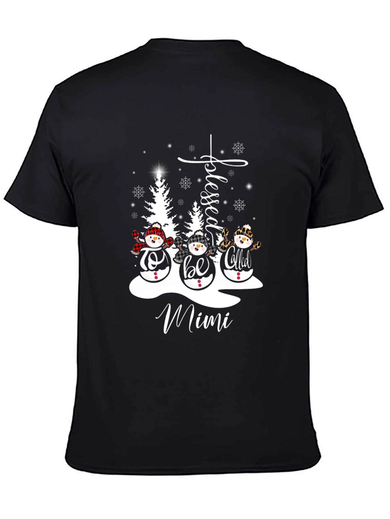 Blessed Mimi Snowman Graphic Tee