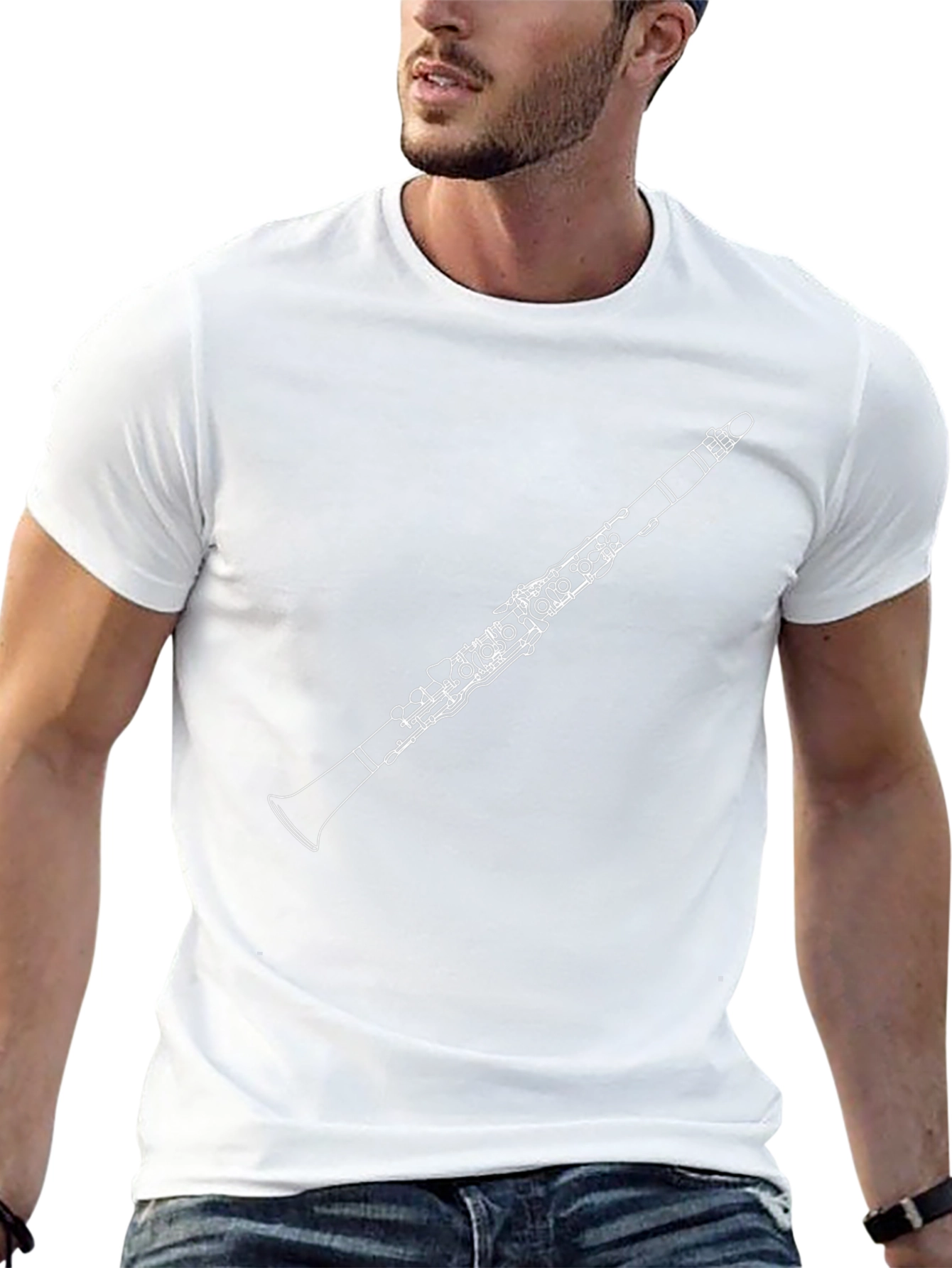 Clarinet Graphic T-Shirt - Music Lover Tee