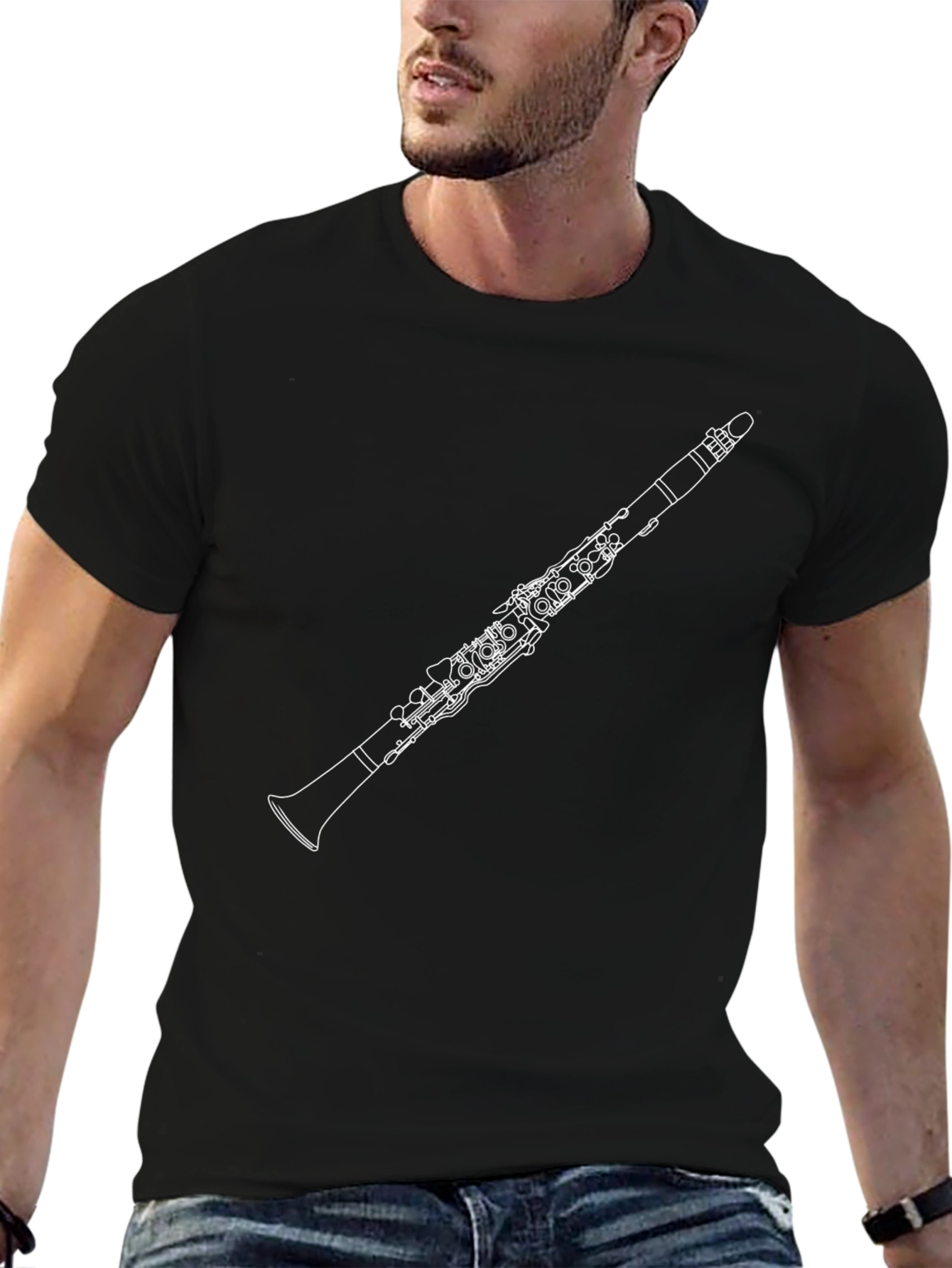 Clarinet Graphic T-Shirt - Music Lover Tee