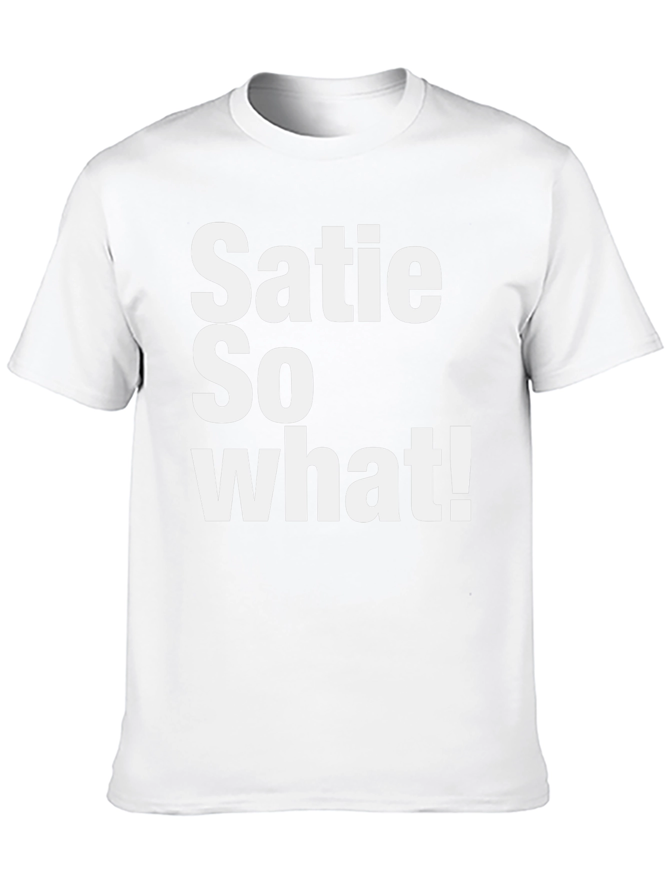 Satie So What! Graphic T-Shirt - Black Cotton Tee