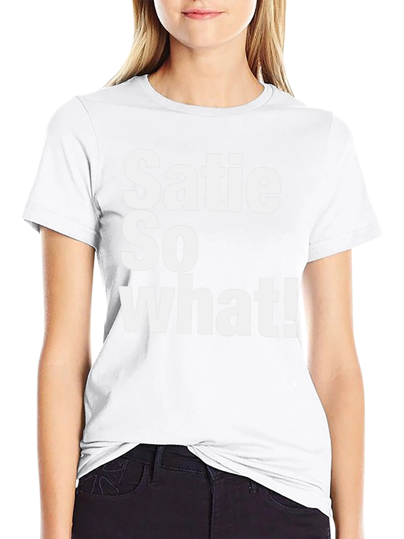 Satie So What! Graphic T-Shirt - Black Cotton Tee