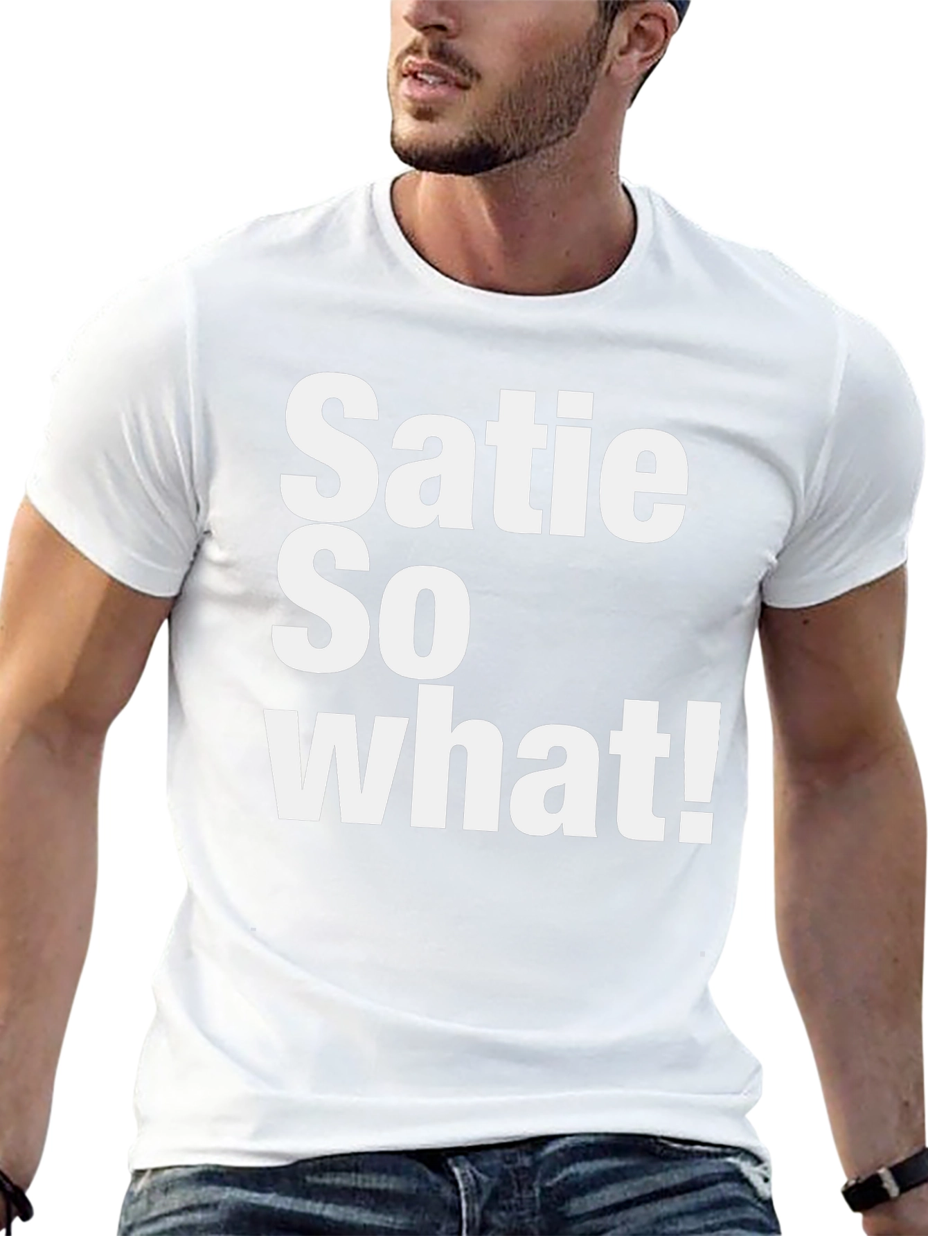 Satie So What! Graphic T-Shirt - Black Cotton Tee