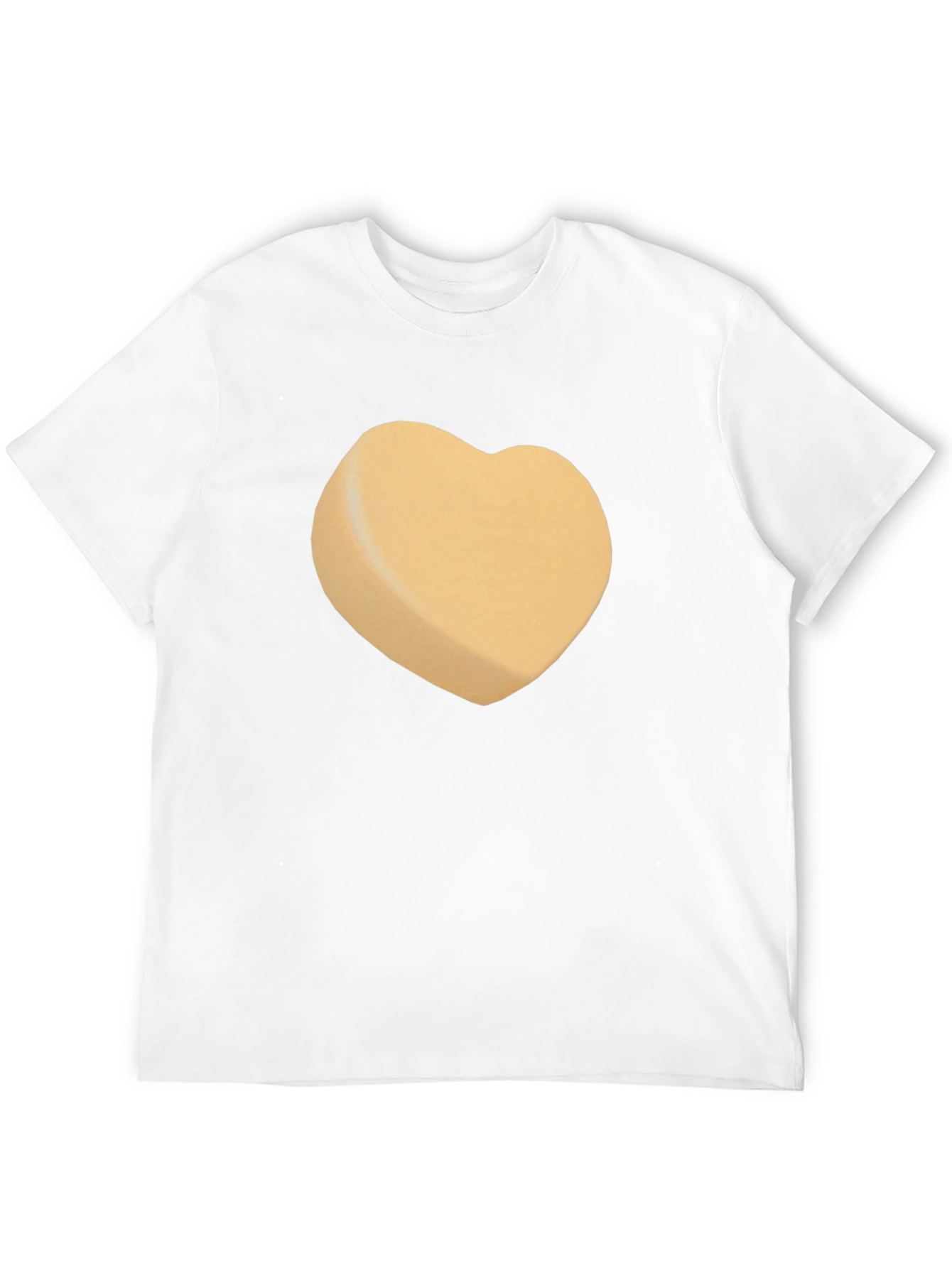 Heart-Shaped Candy Design Black T-Shirt