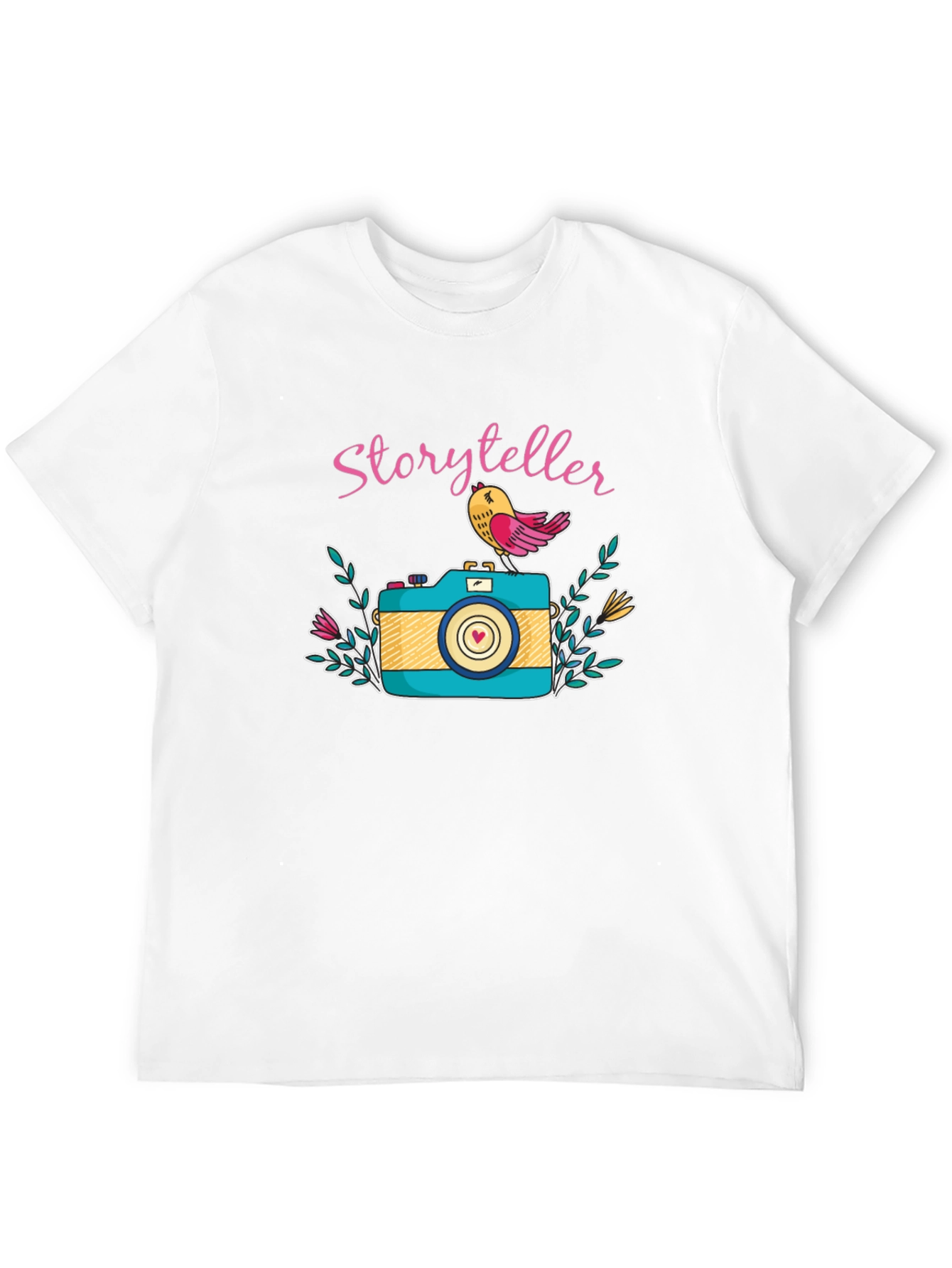 Storyteller Graphic Tee -  Camera Bird Lover Gift