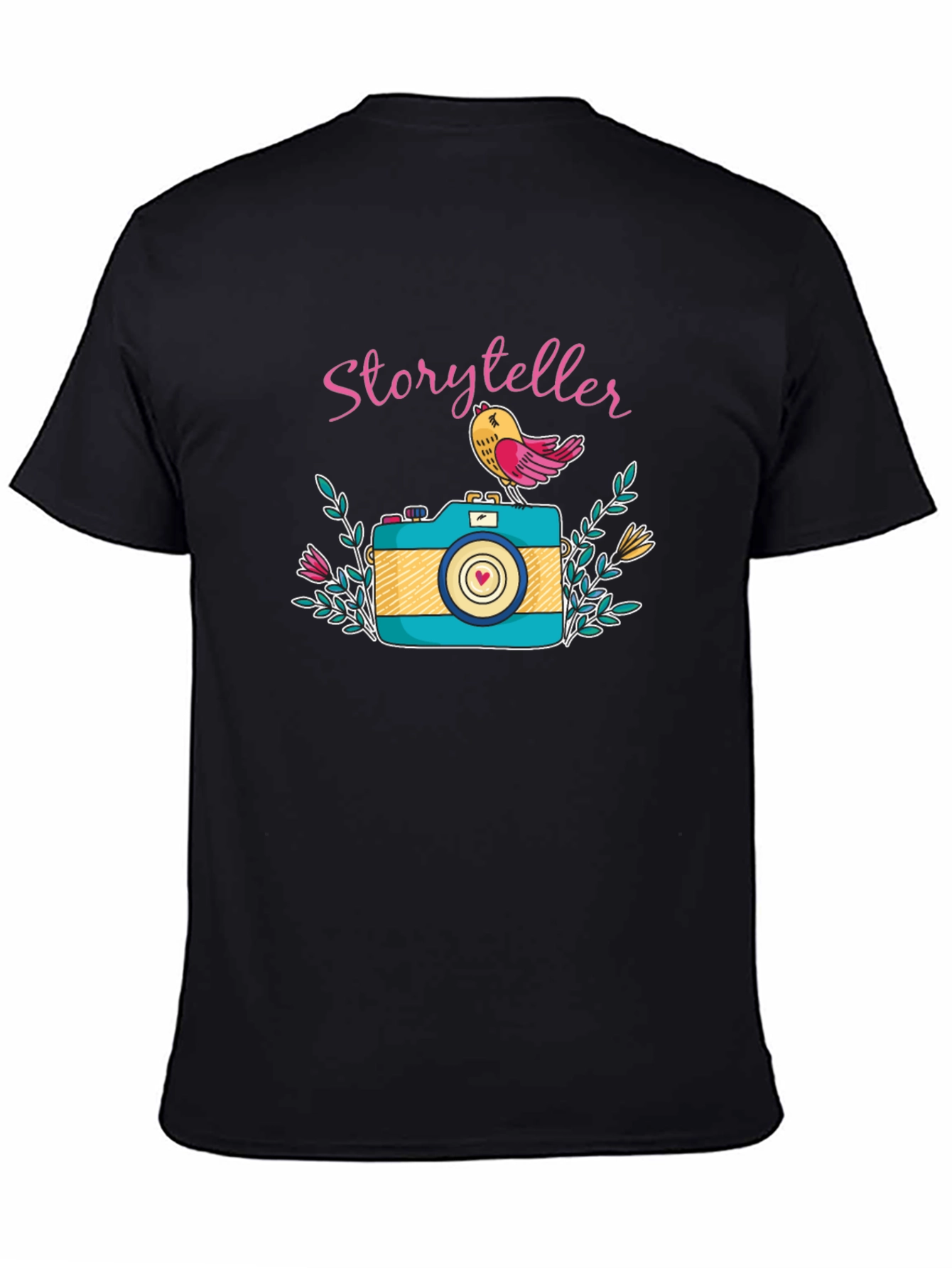 Storyteller Graphic Tee -  Camera Bird Lover Gift