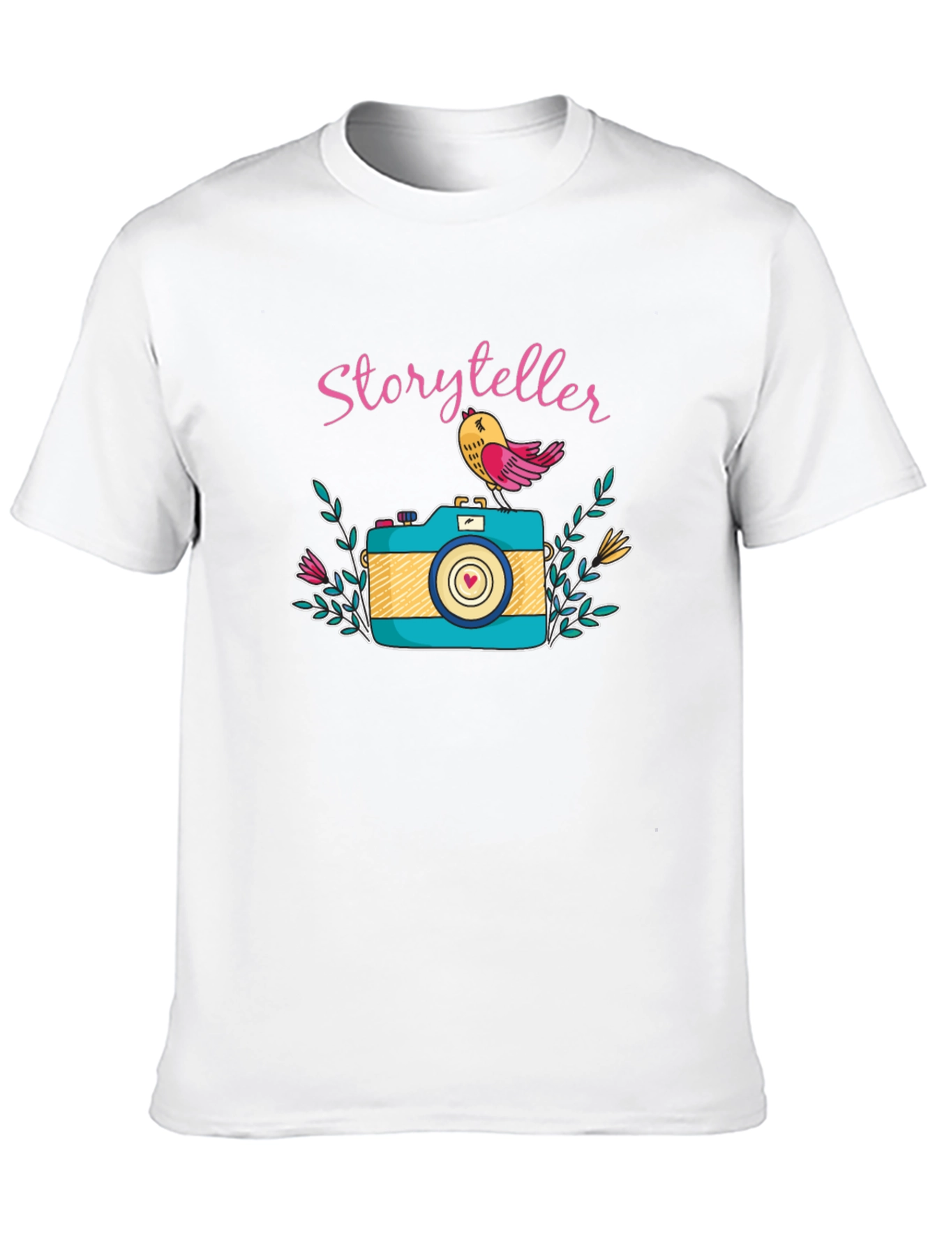Storyteller Graphic Tee -  Camera Bird Lover Gift