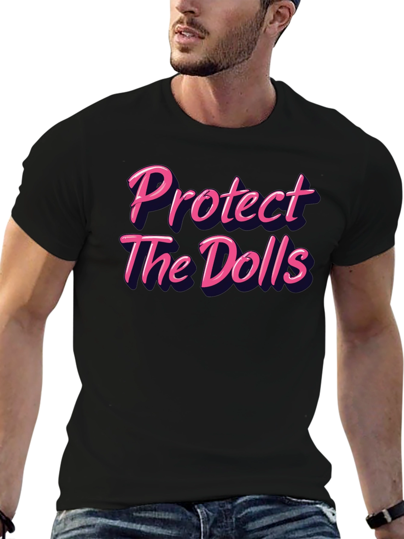 Protect The Dolls Graphic Tee - Black T-Shirt