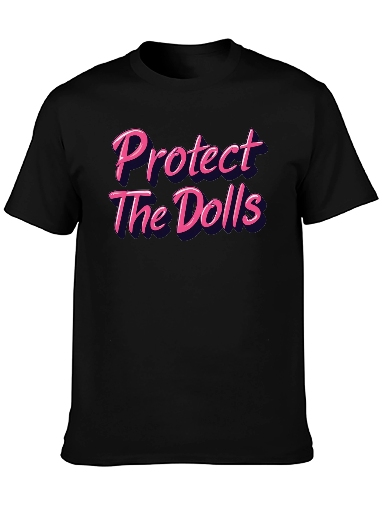 Protect The Dolls Graphic Tee - Black T-Shirt