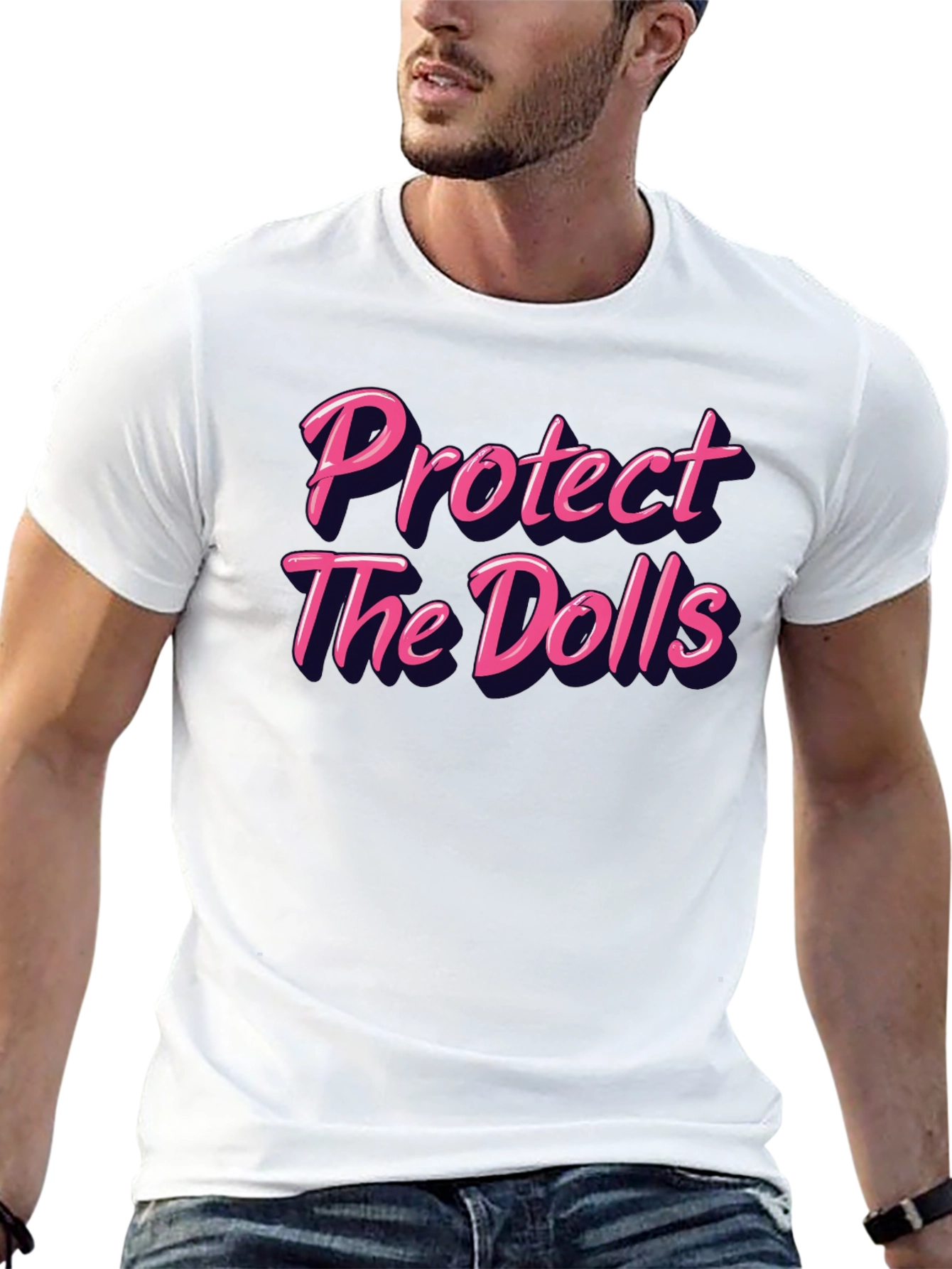 Protect The Dolls Graphic Tee - Black T-Shirt