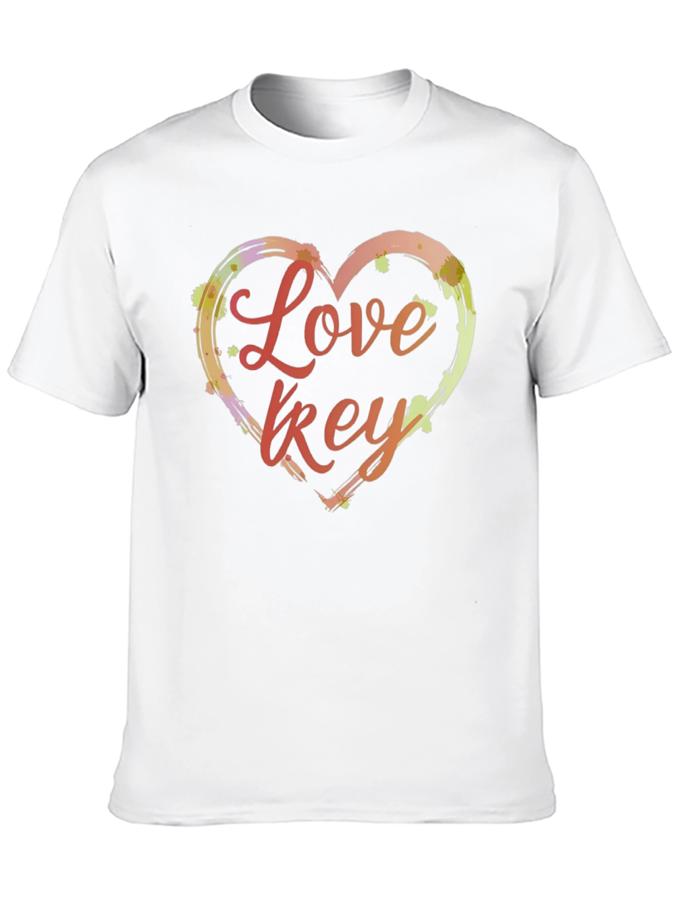 Love Key T-Shirt - Artistic Heart Design