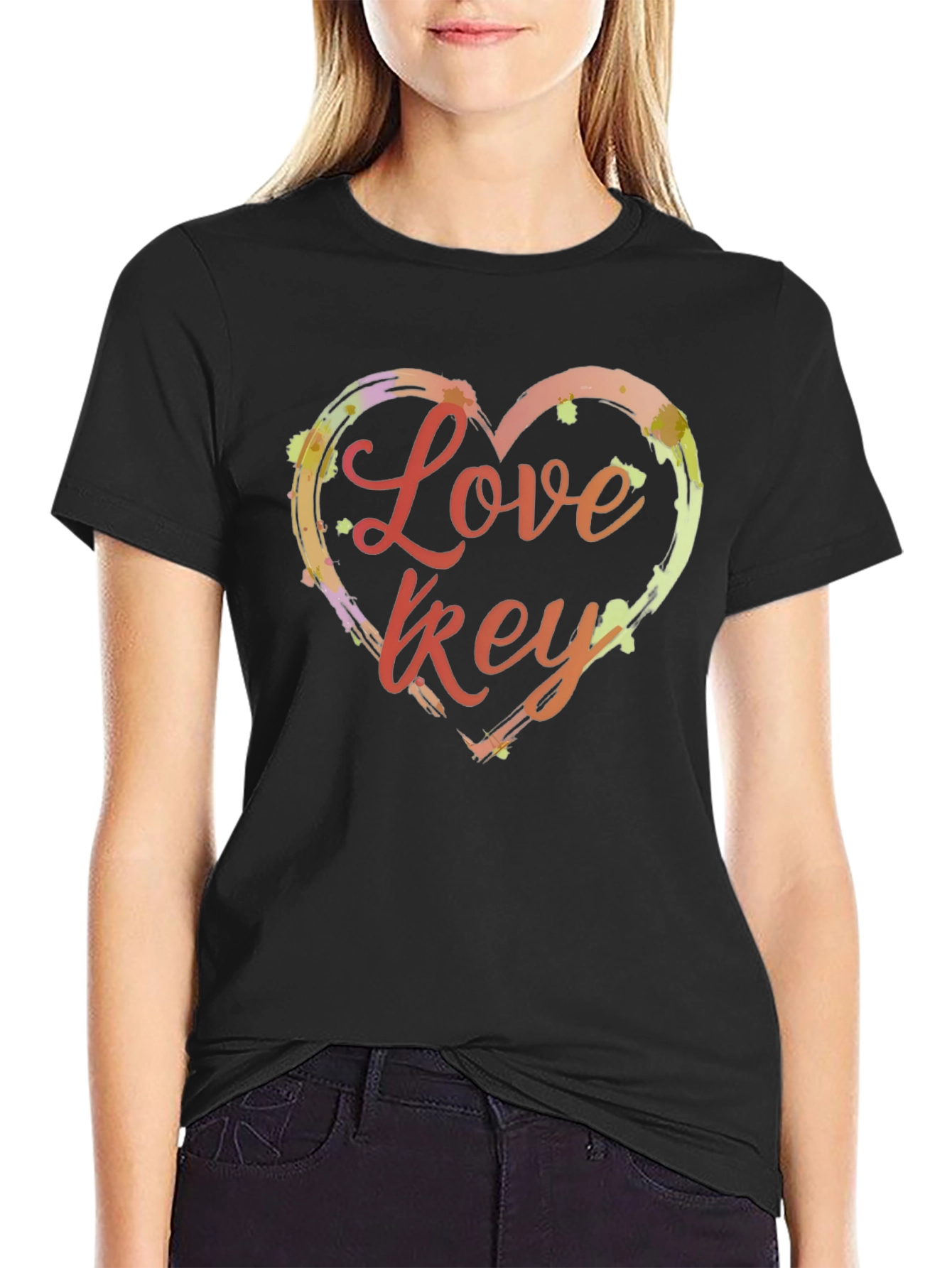 Love Key T-Shirt - Artistic Heart Design