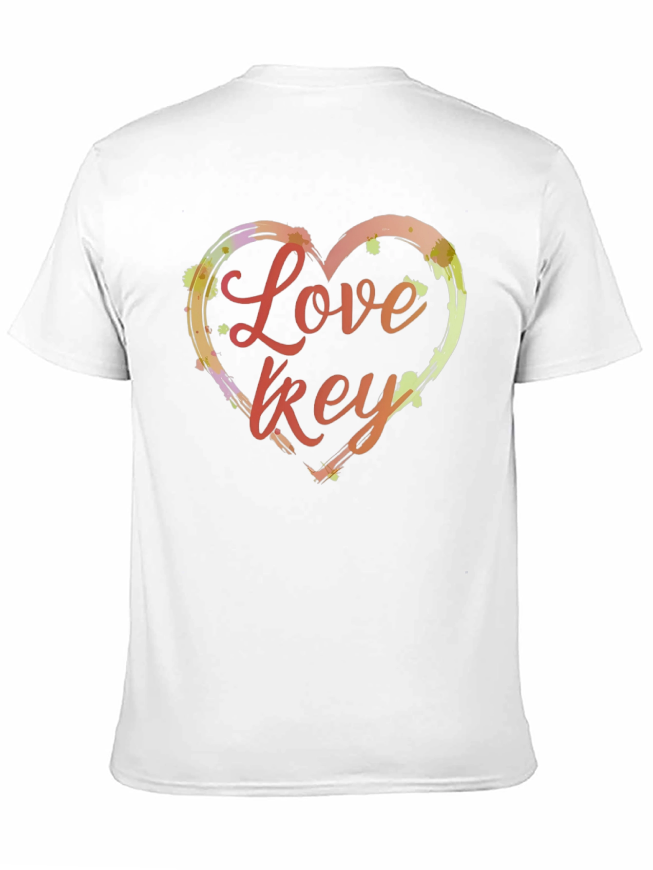 Love Key T-Shirt - Artistic Heart Design