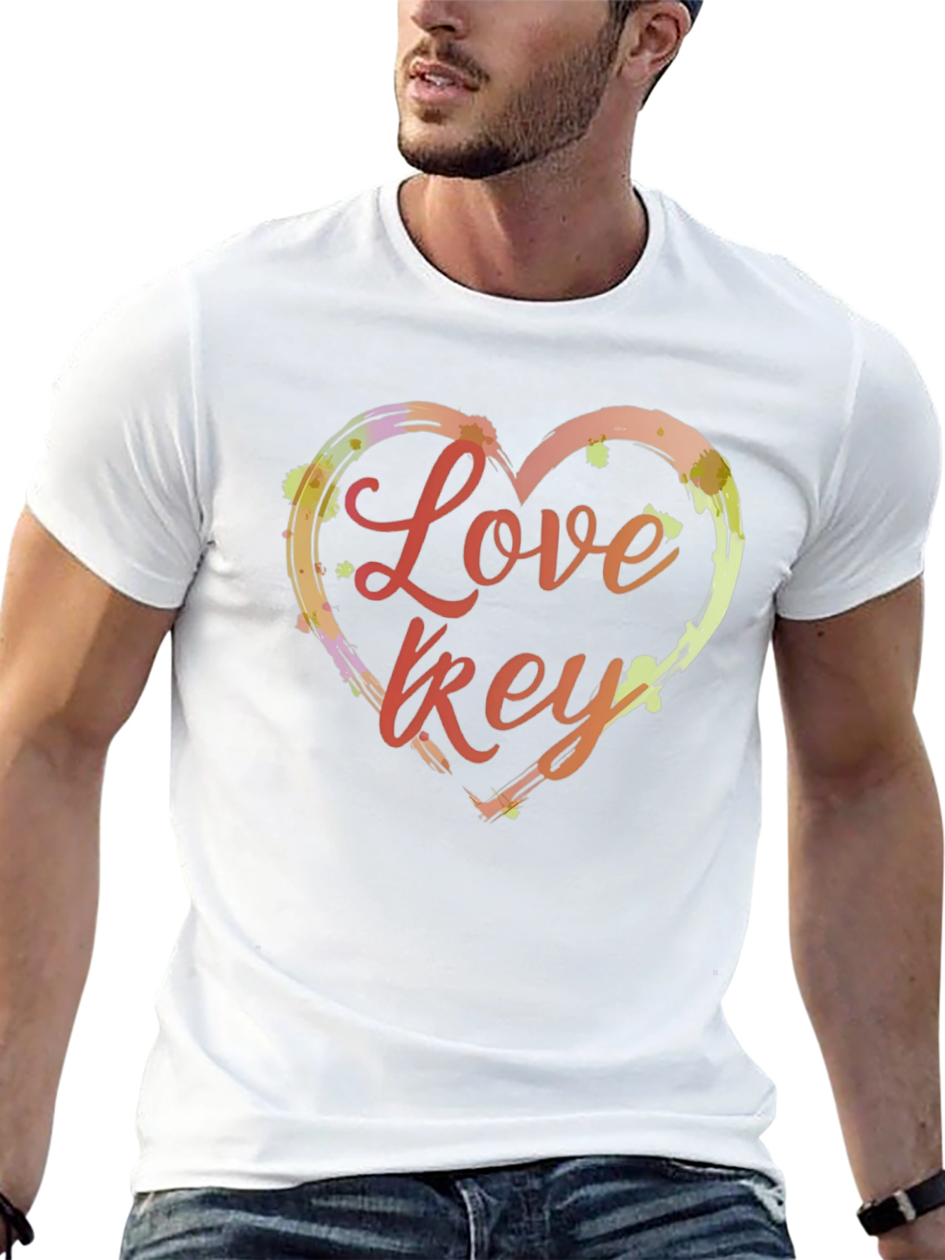 Love Key T-Shirt - Artistic Heart Design