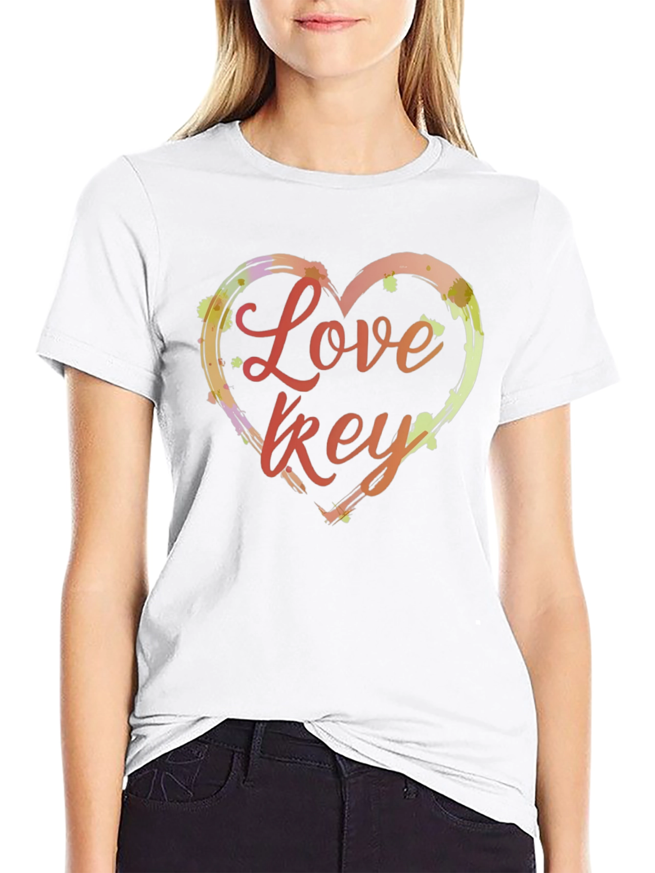 Love Key T-Shirt - Artistic Heart Design