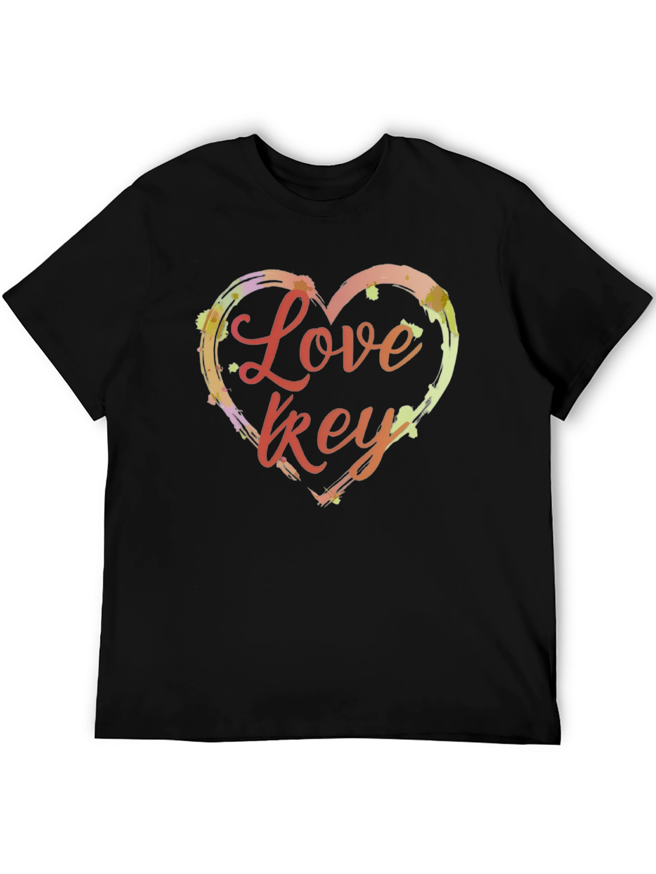Love Key T-Shirt - Artistic Heart Design