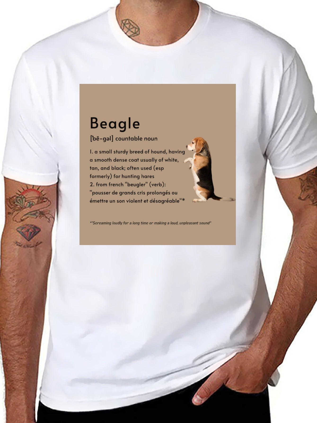 Beagle Definition Graphic T-Shirt - Dog Lover Tee