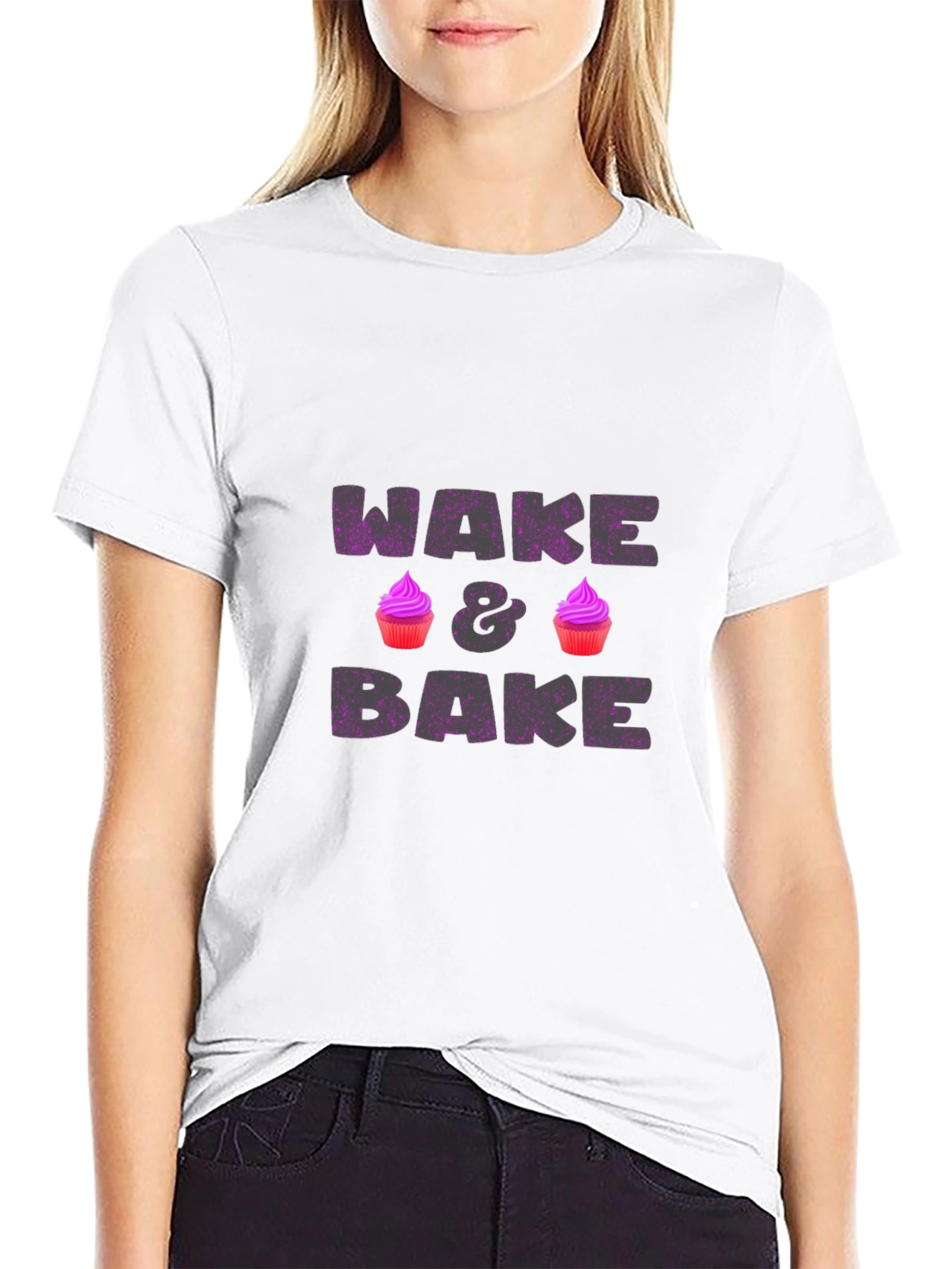 Wake & Bake Graphic Tee - Fun Novelty Design