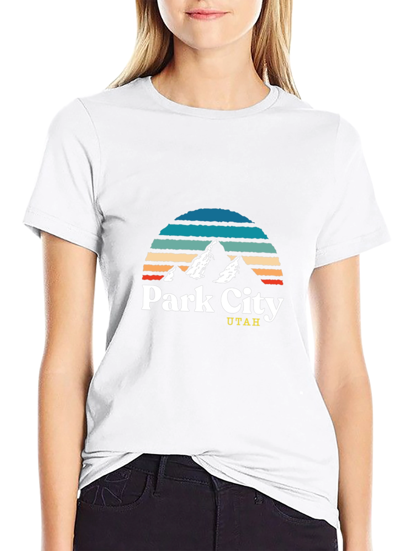 Park City Utah Graphic Tee - Retro Mountain Design