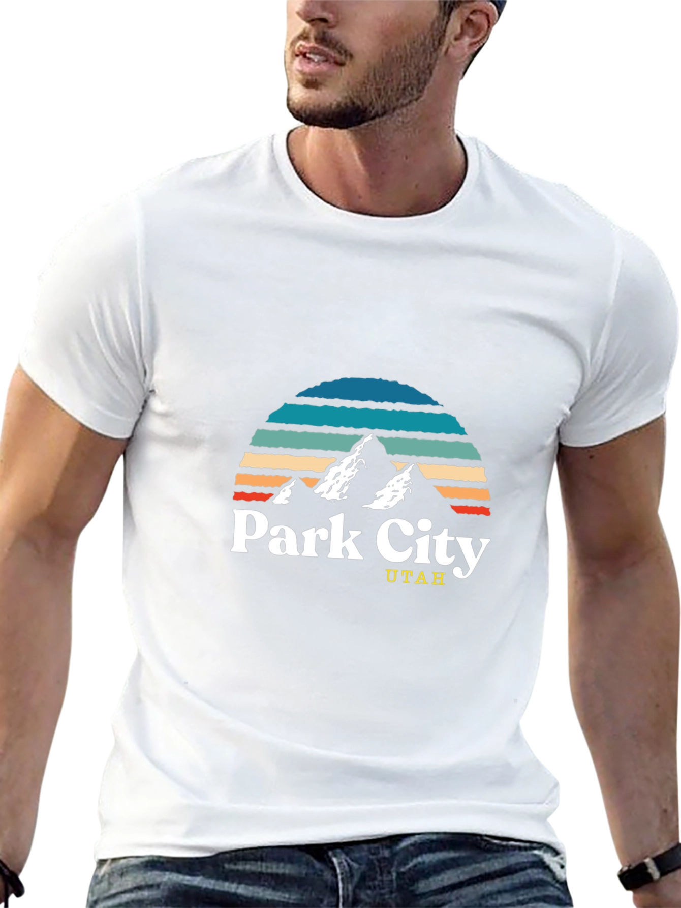 Park City Utah Graphic Tee - Retro Mountain Design