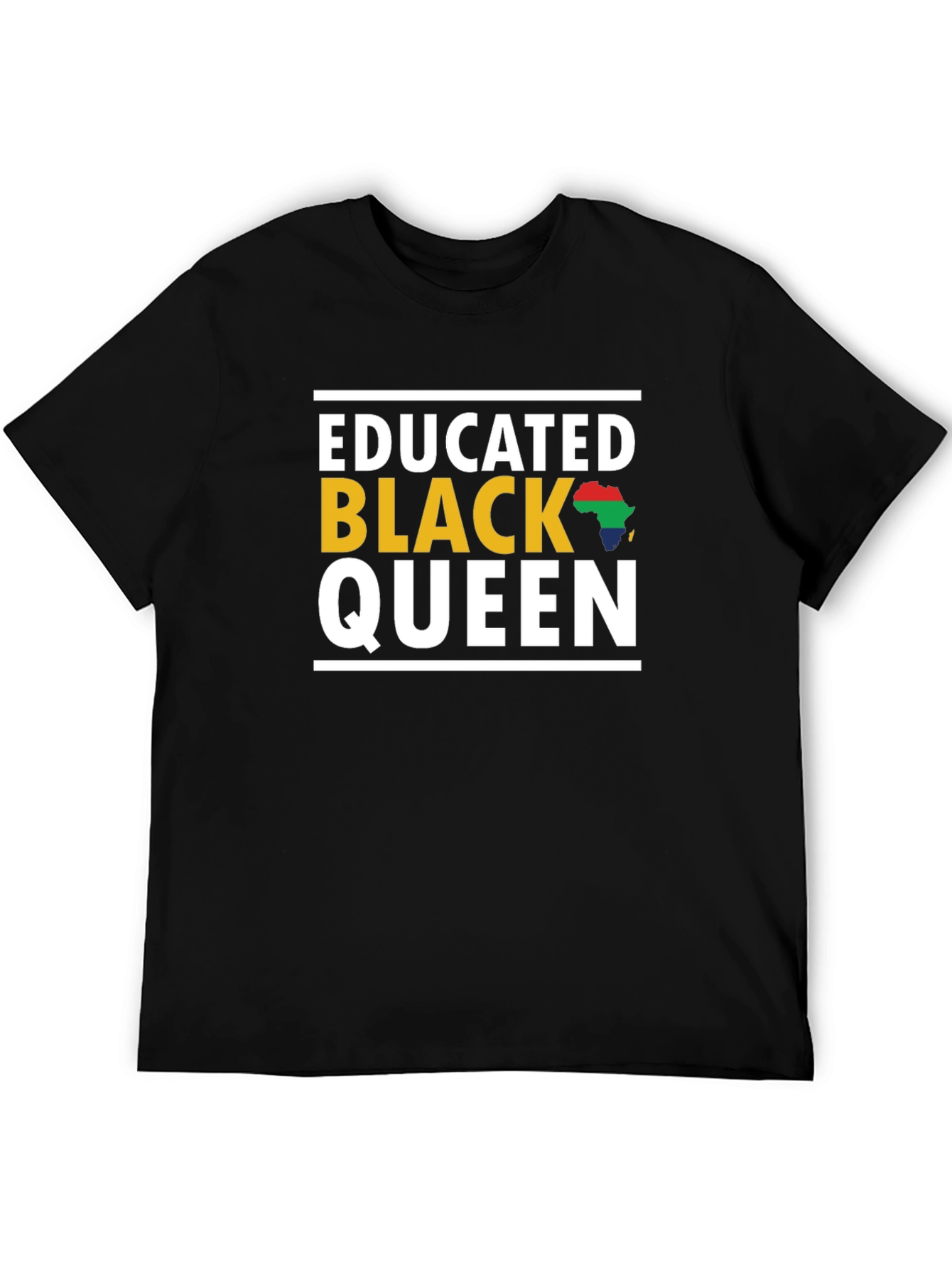 Educated Black Queen Graphic Tee - Black Pride