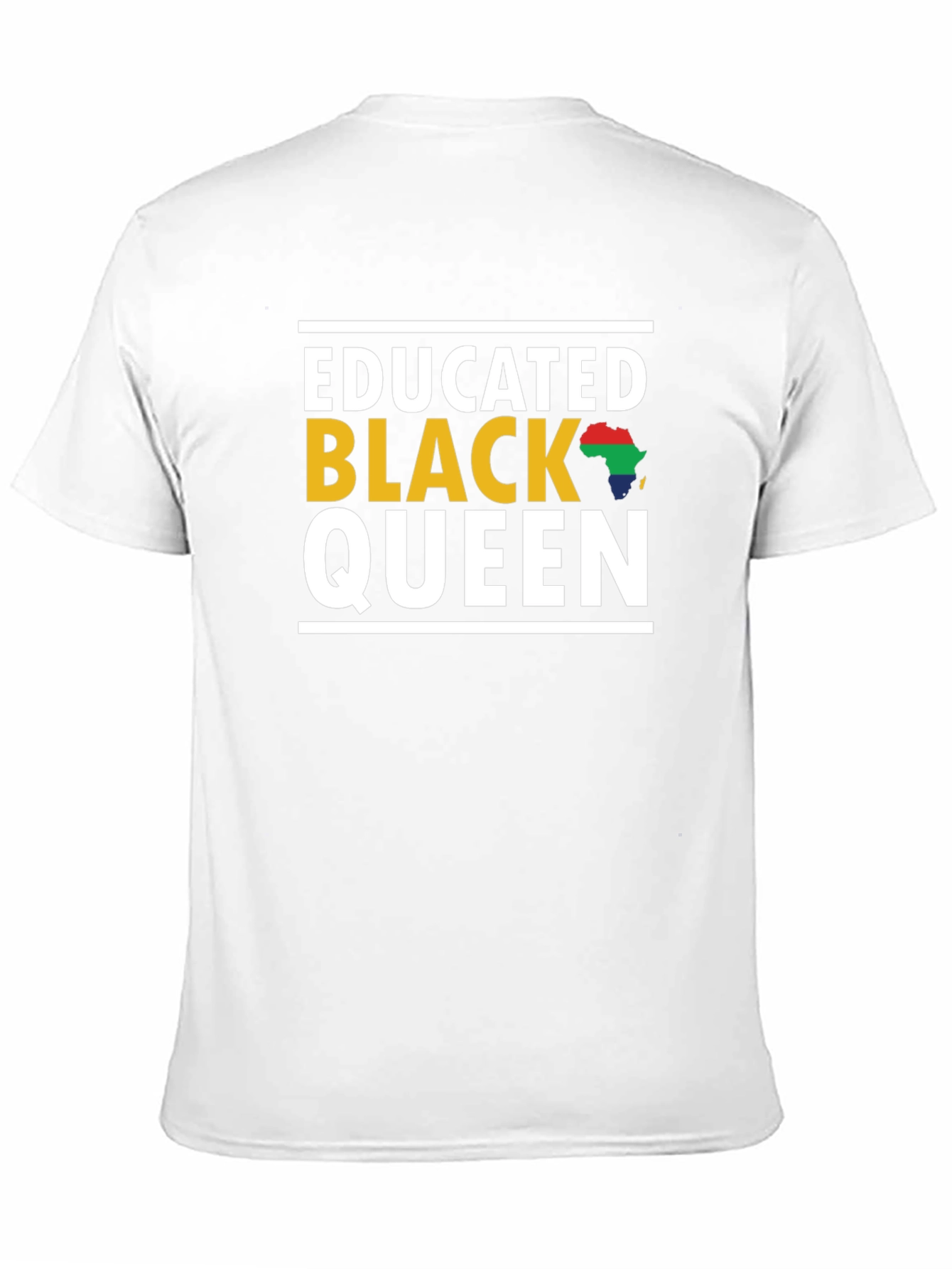 Educated Black Queen Graphic Tee - Black Pride