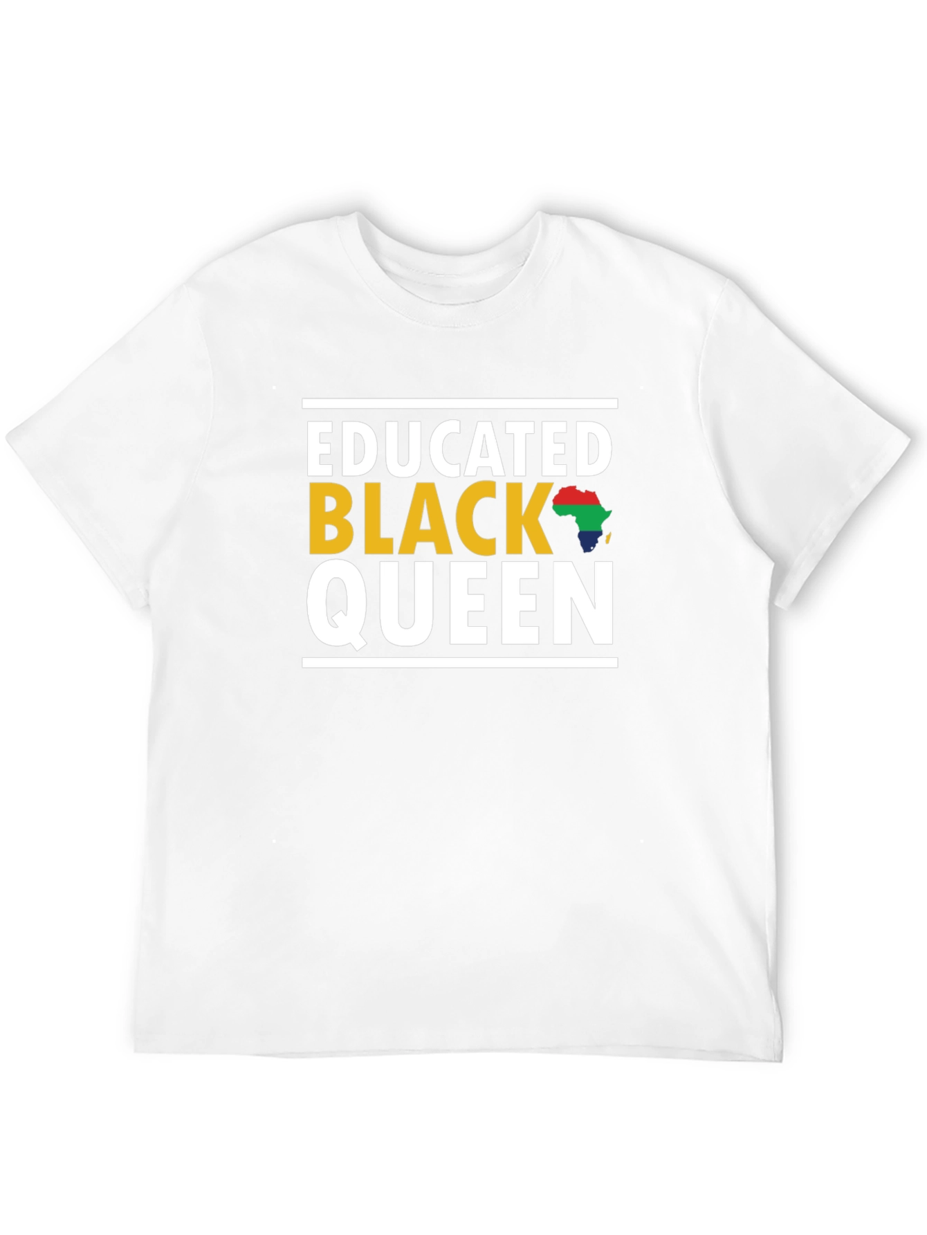 Educated Black Queen Graphic Tee - Black Pride