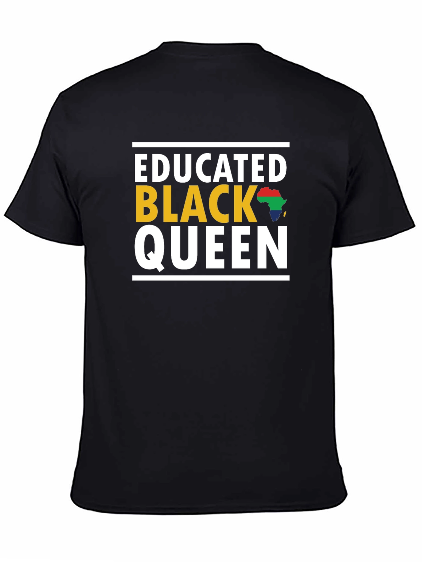 Educated Black Queen Graphic Tee - Black Pride