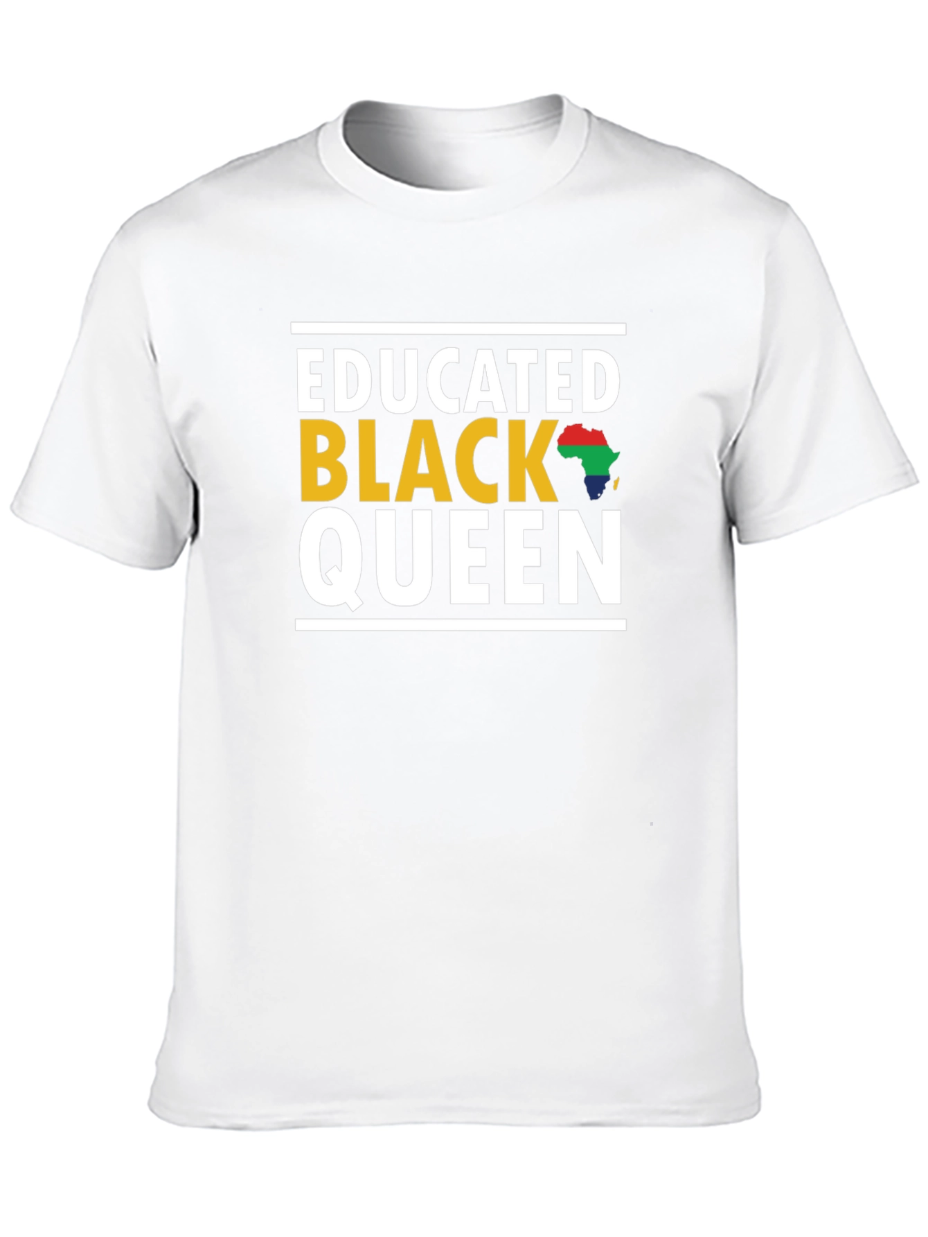 Educated Black Queen Graphic Tee - Black Pride