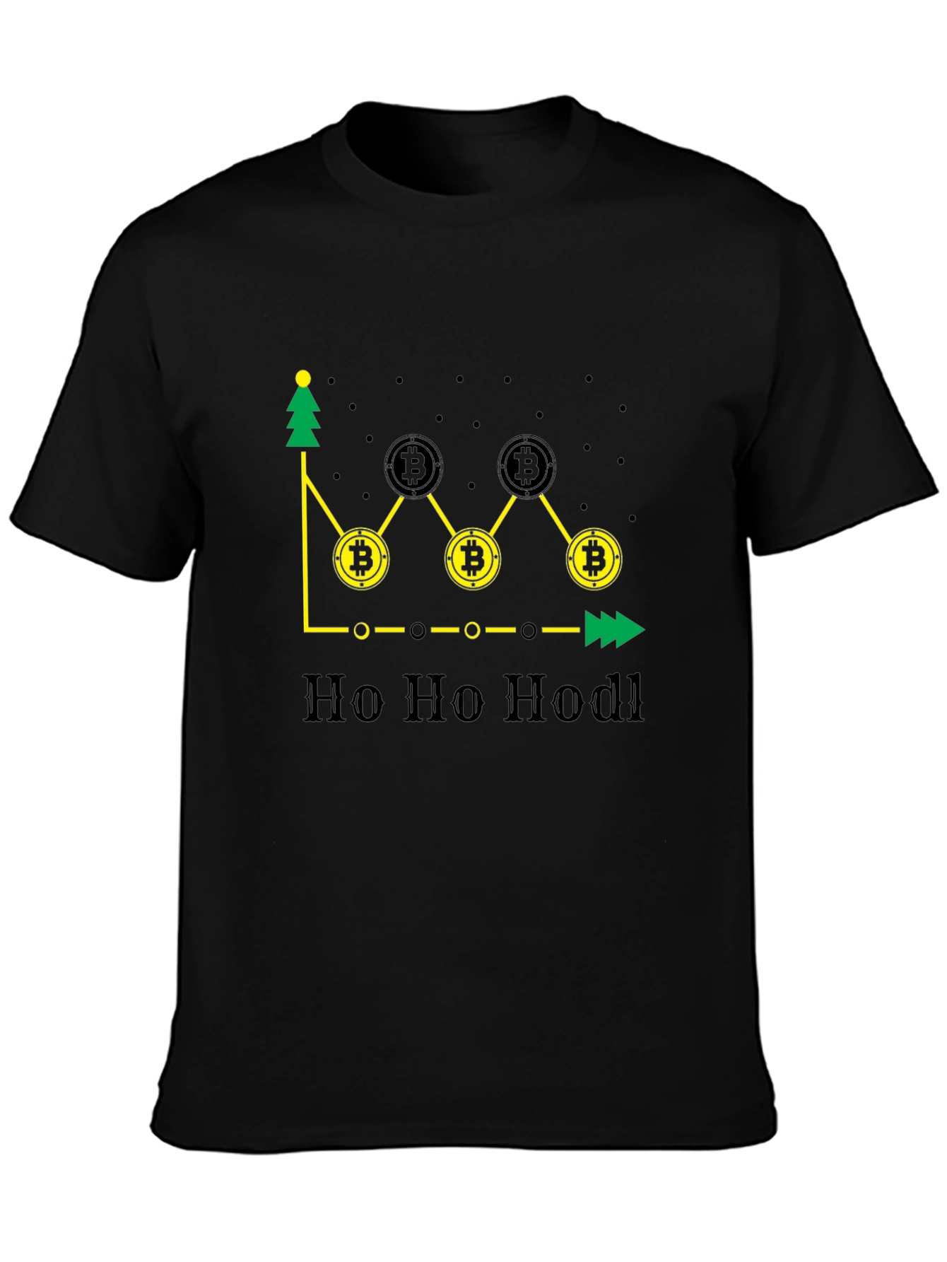 Bitcoin Holiday HODL Black T-Shirt