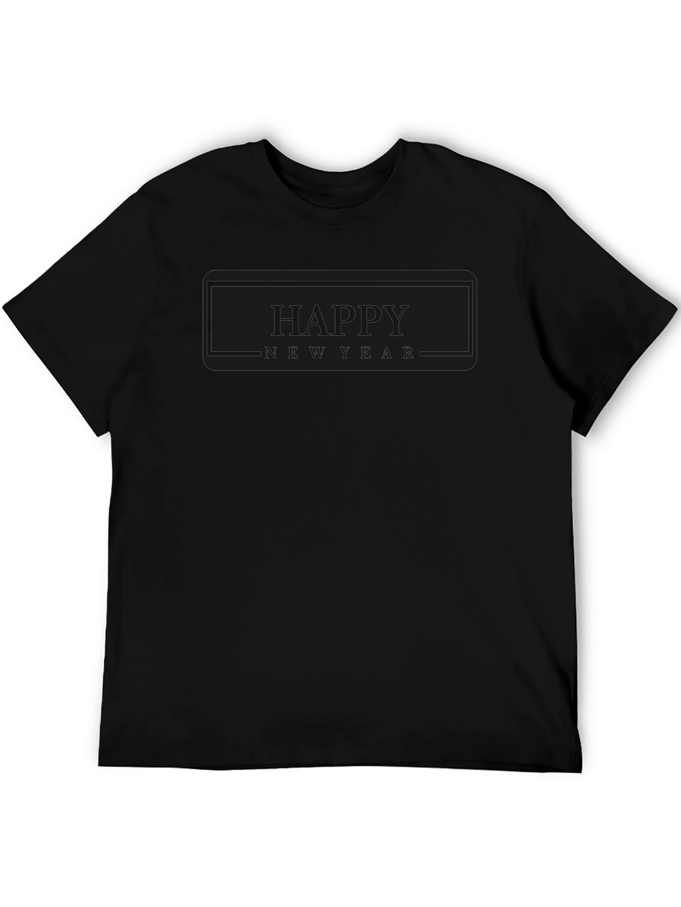 Happy New Year Black T-Shirt
