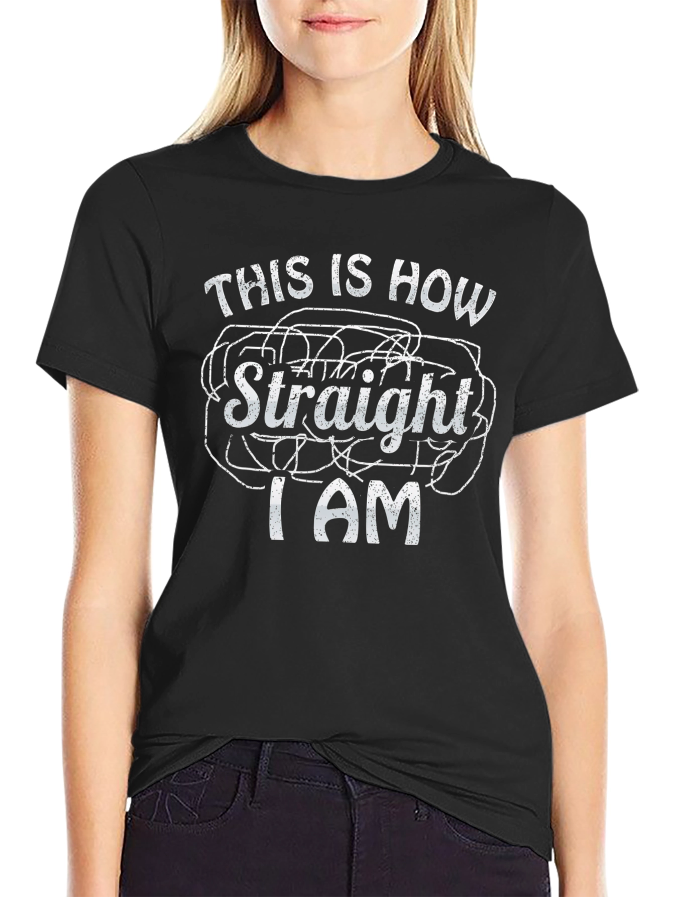 This Is How Straight I Am Graphic Tee