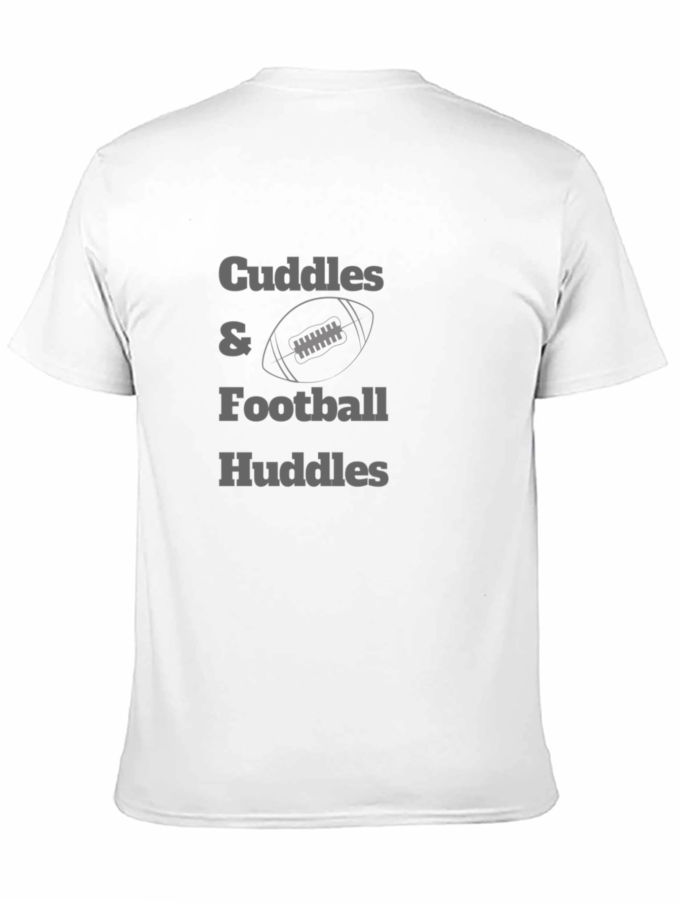 Cuddles & Football Huddles Black T-Shirt