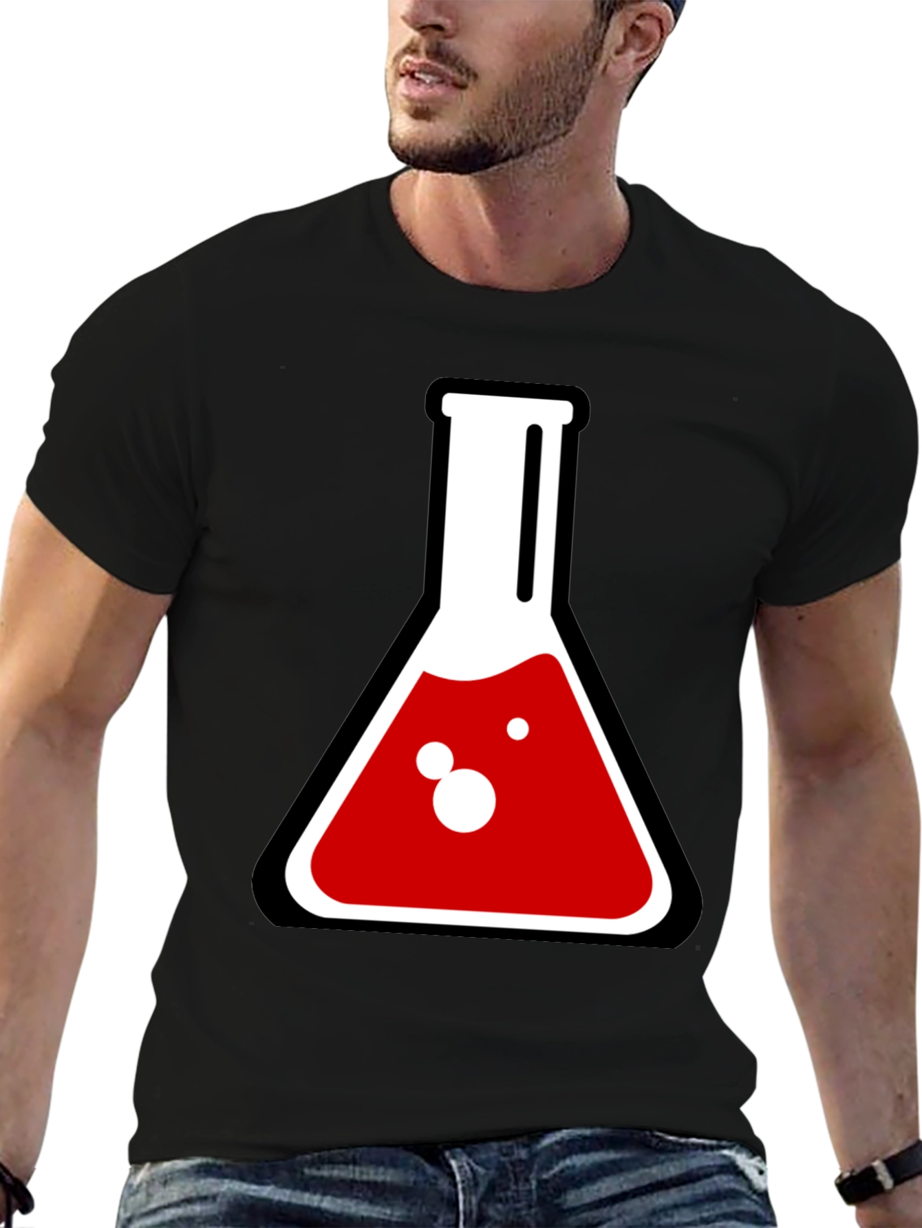 Science Lab Beaker Graphic Tee - Experiment Style