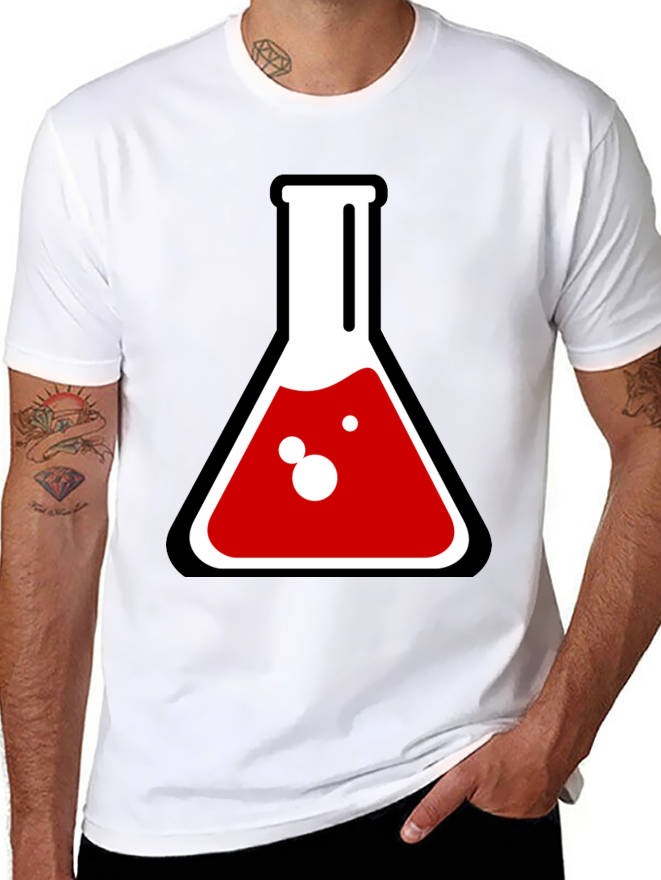 Science Lab Beaker Graphic Tee - Experiment Style
