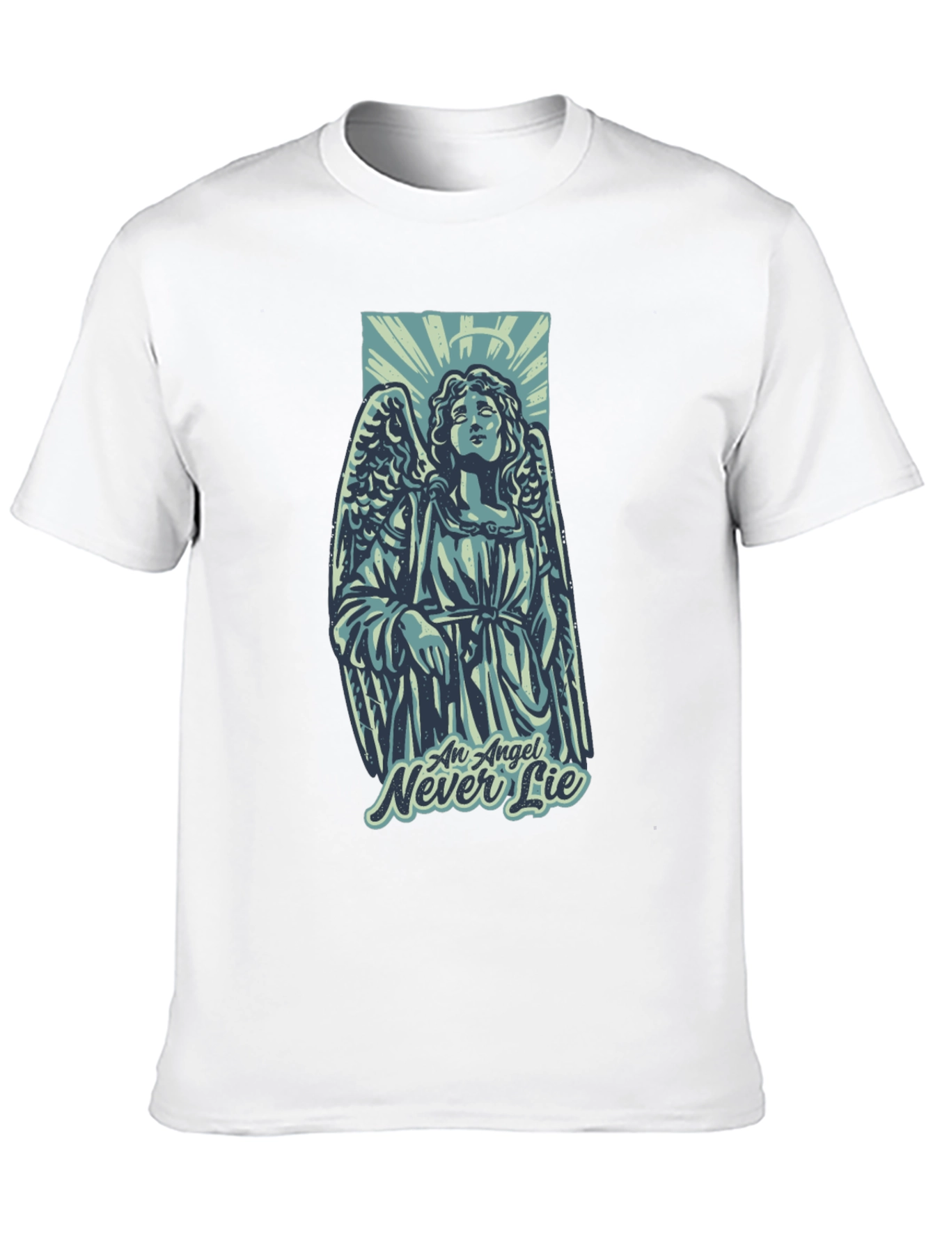 Angel Never Lie Graphic T-Shirt - Unisex Black Tee