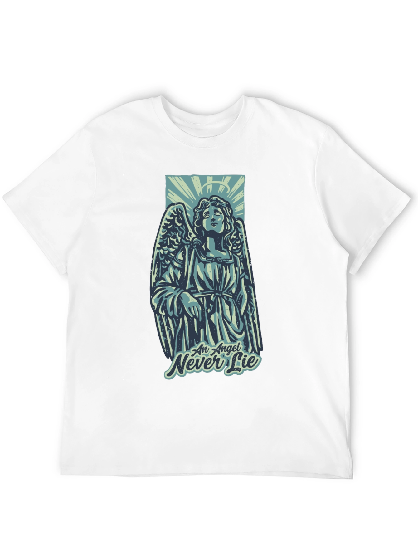 Angel Never Lie Graphic T-Shirt - Unisex Black Tee