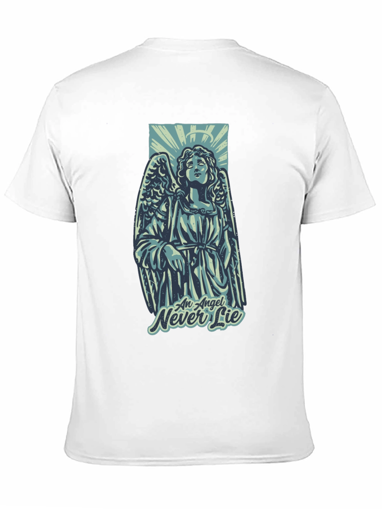 Angel Never Lie Graphic T-Shirt - Unisex Black Tee