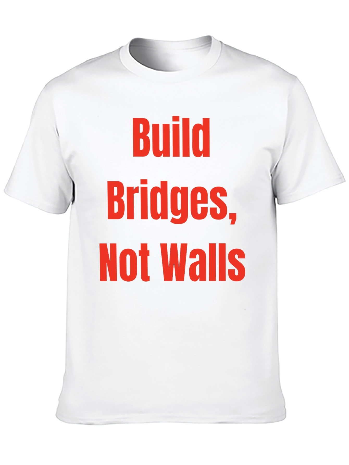 Build Bridges Not Walls Graphic Tee - Black