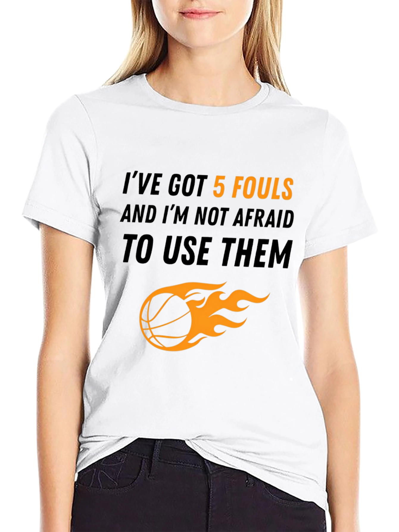 Basketball Player Graphic Tee - 5 Fouls