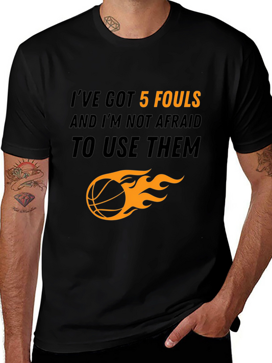 Basketball Player Graphic Tee - 5 Fouls