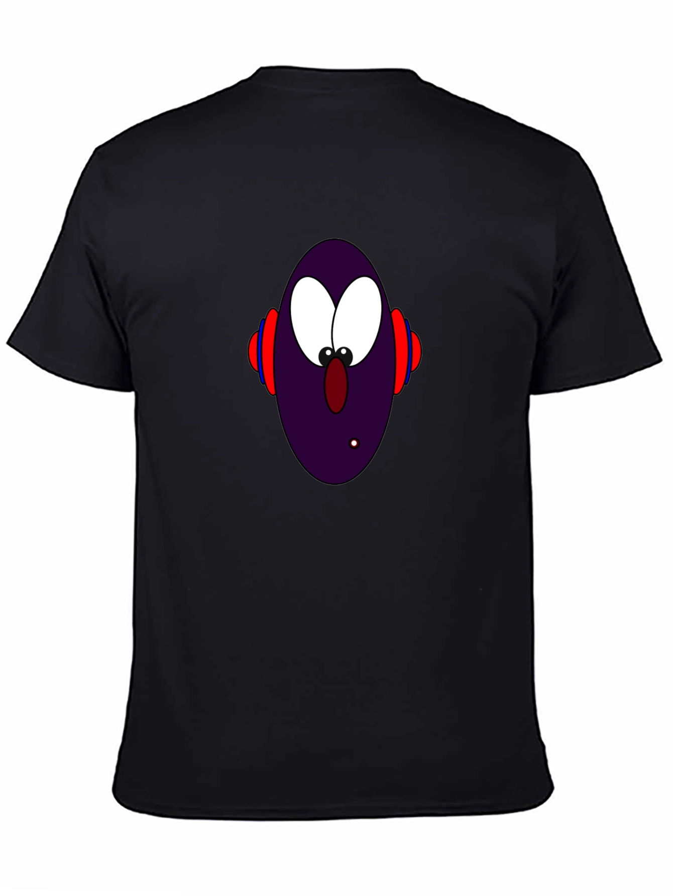 Cartoon Character Graphic Black T-Shirt