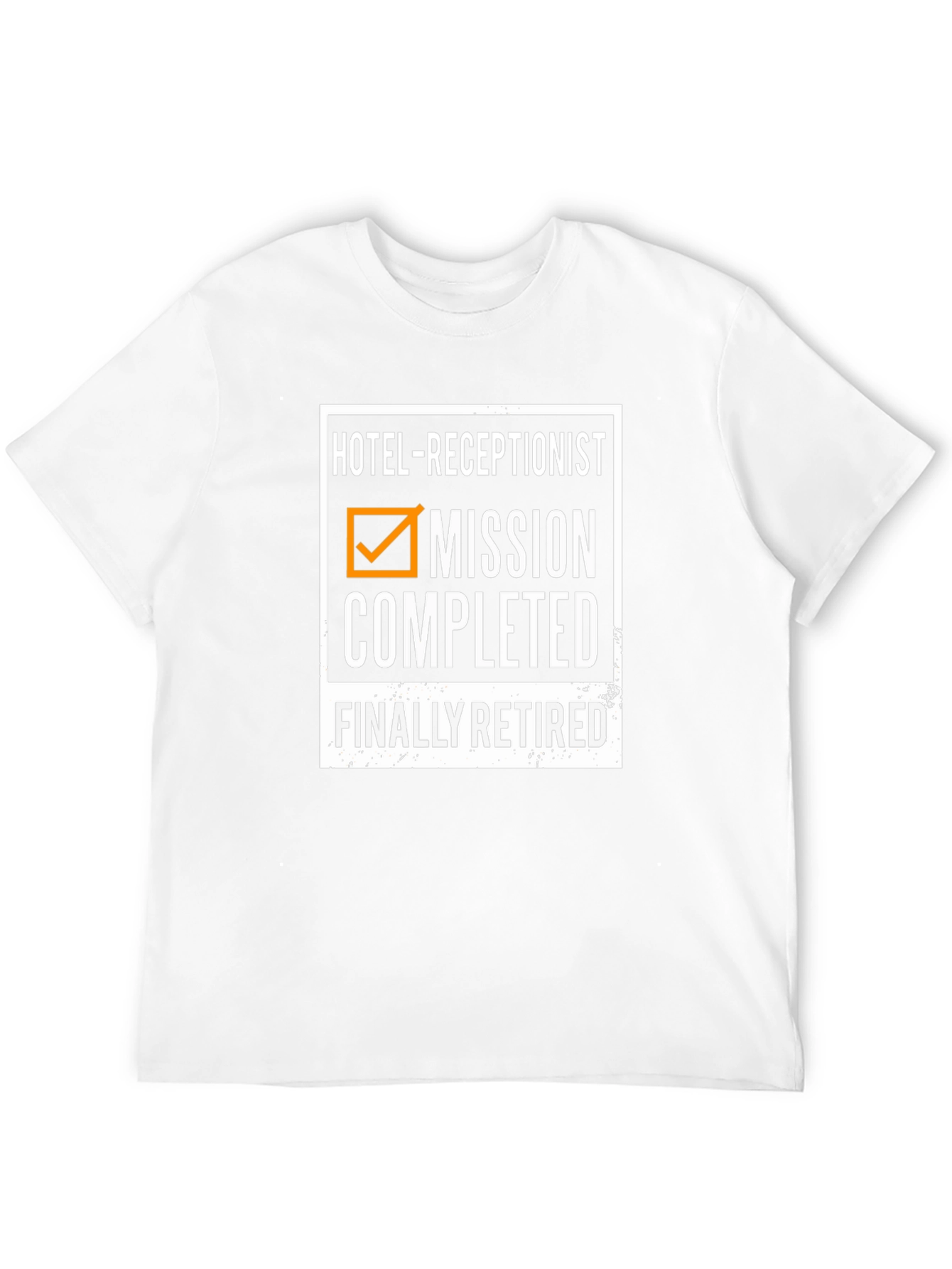 Hotel Receptionist Retirement T-Shirt: Mission Completed Finally Retired!