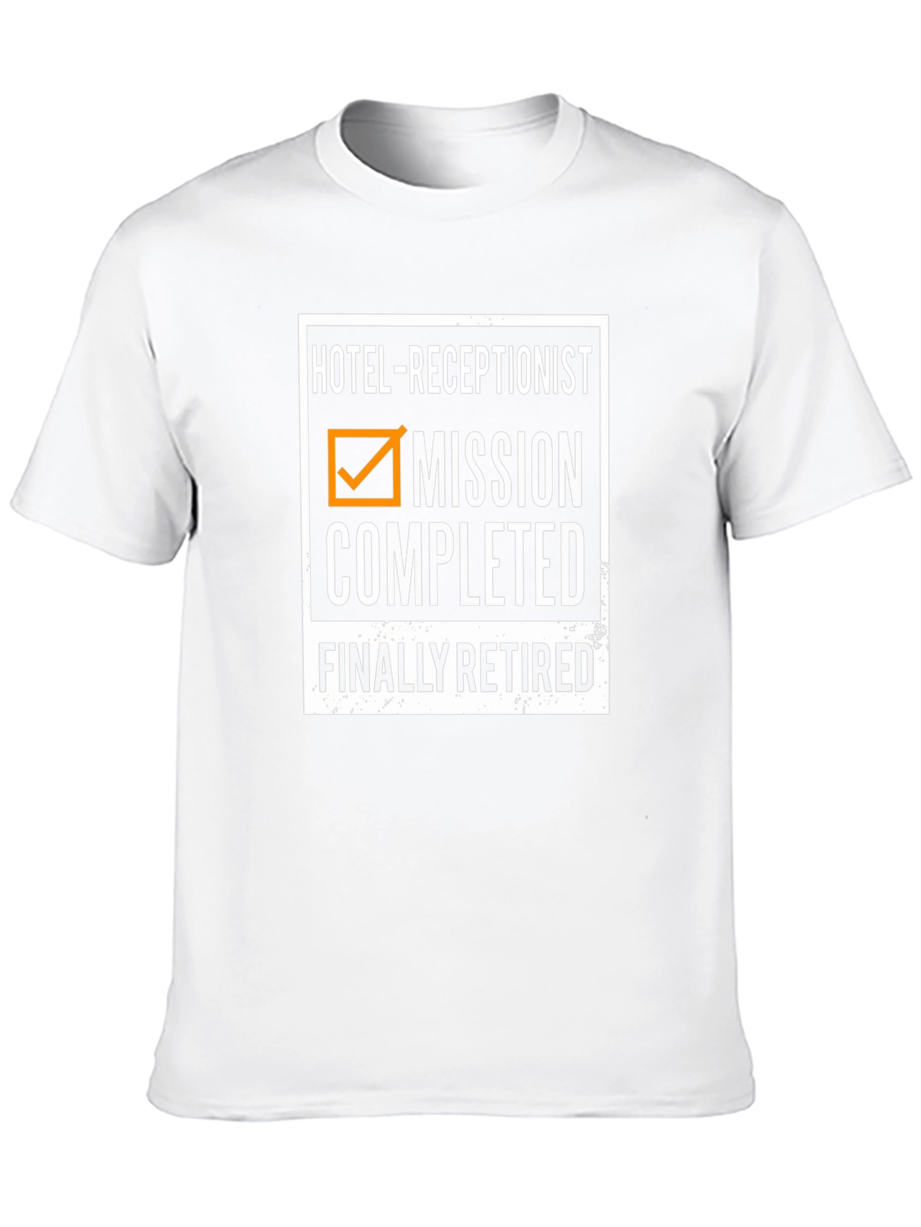 Hotel Receptionist Retirement T-Shirt: Mission Completed Finally Retired!