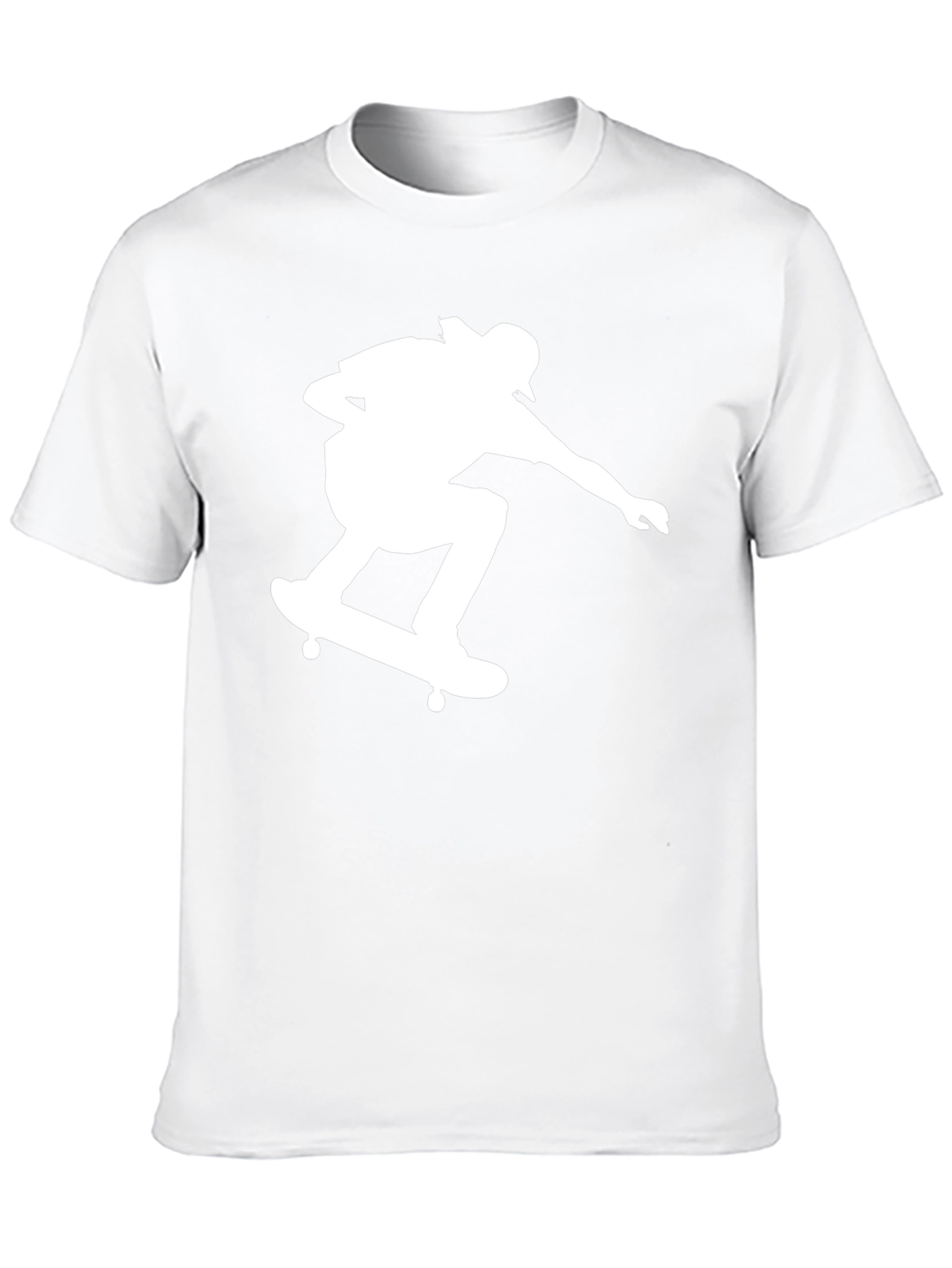 Skateboarding Silhouette Graphic T-Shirt - Casual Wear