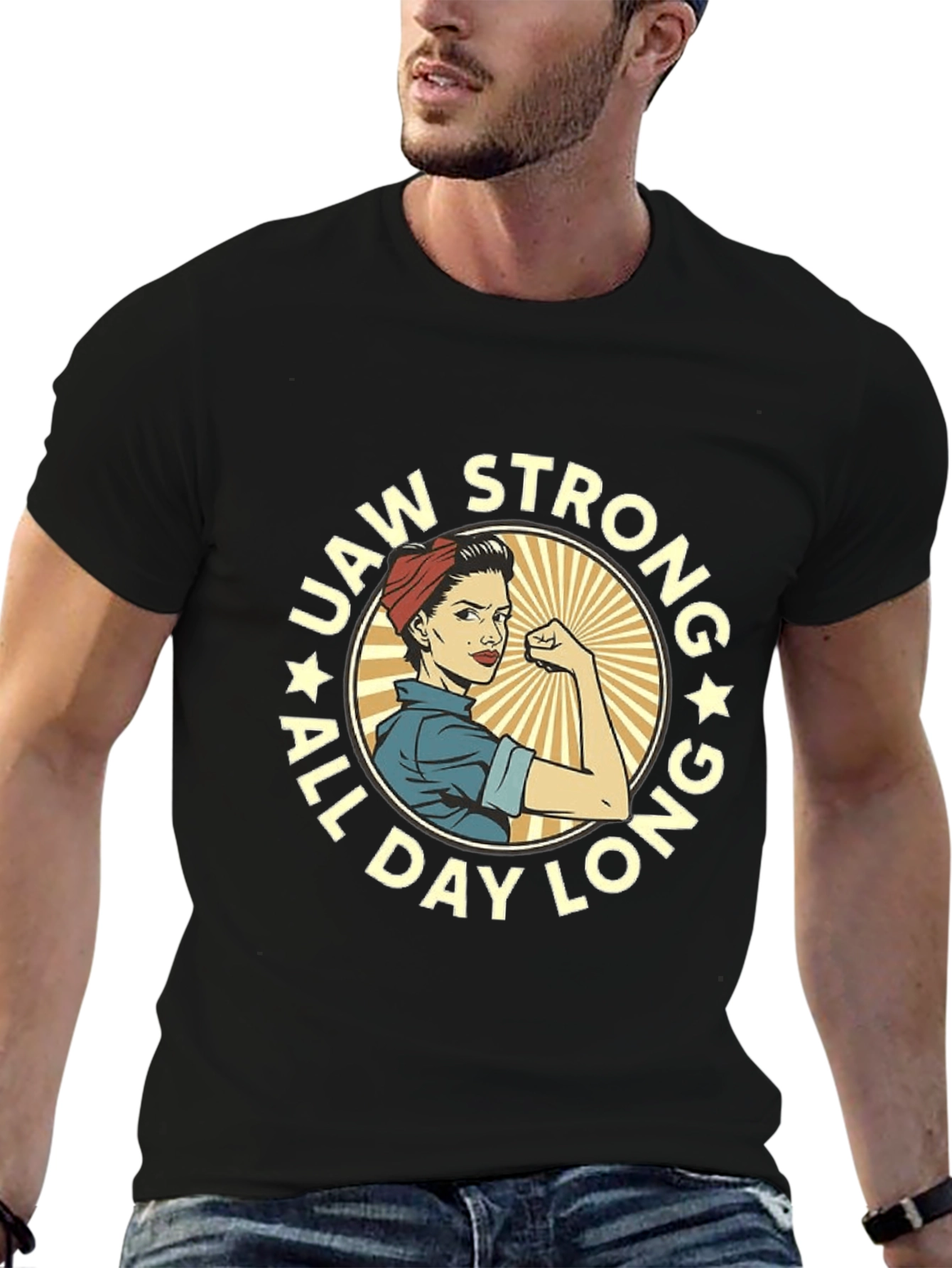 UAW Strong Rosie the Riveter T-Shirt