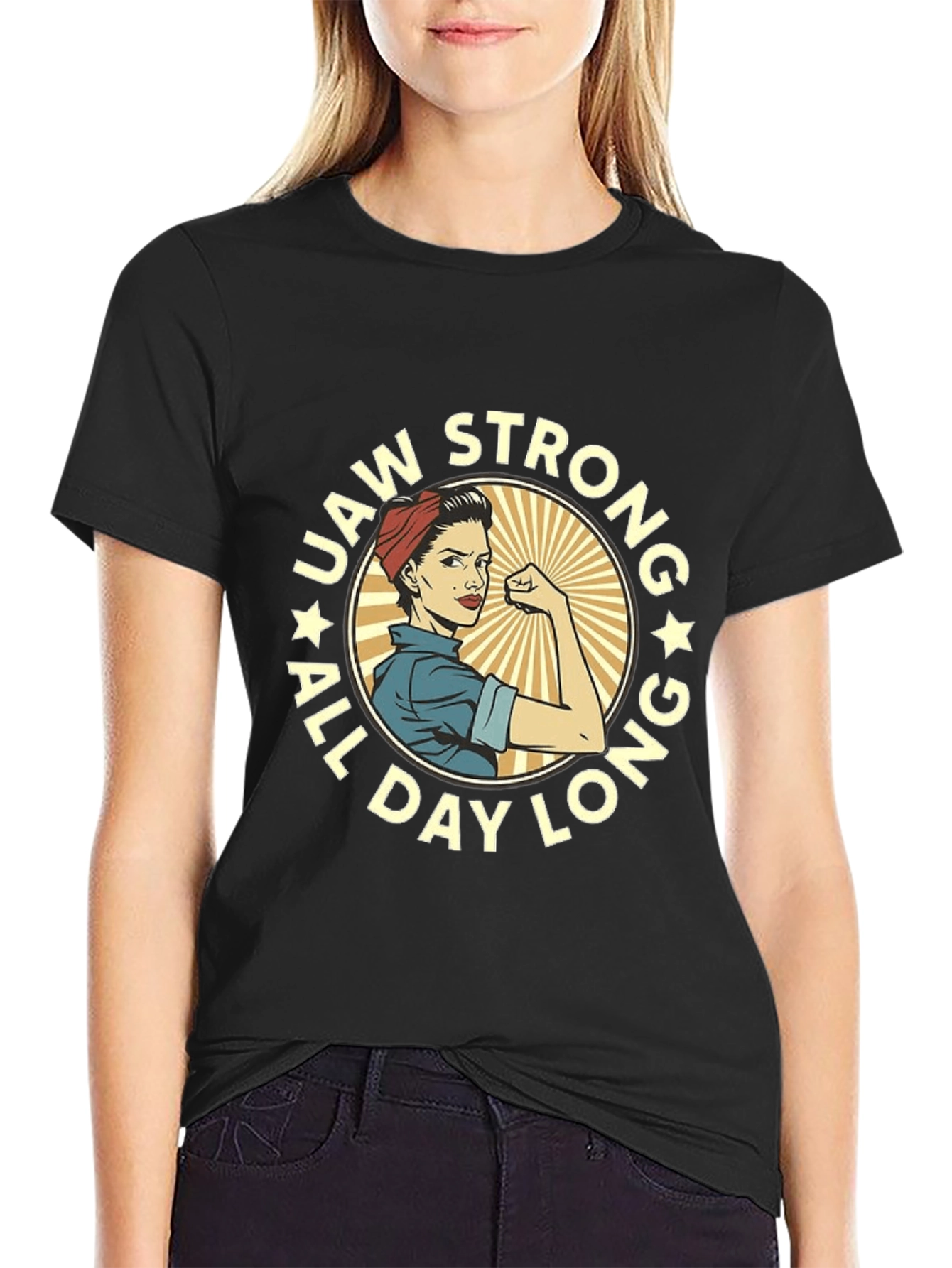 UAW Strong Rosie the Riveter T-Shirt