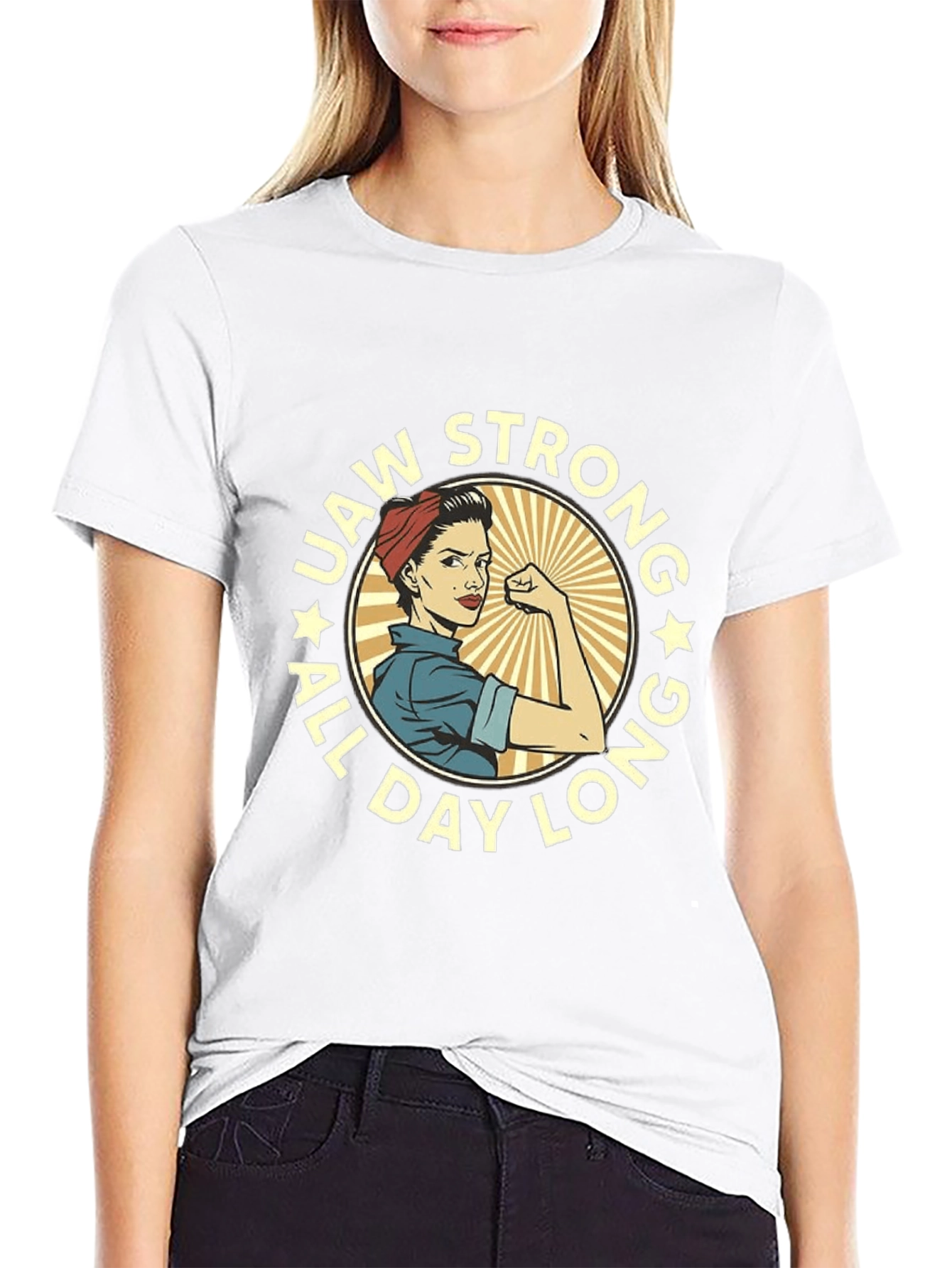 UAW Strong Rosie the Riveter T-Shirt